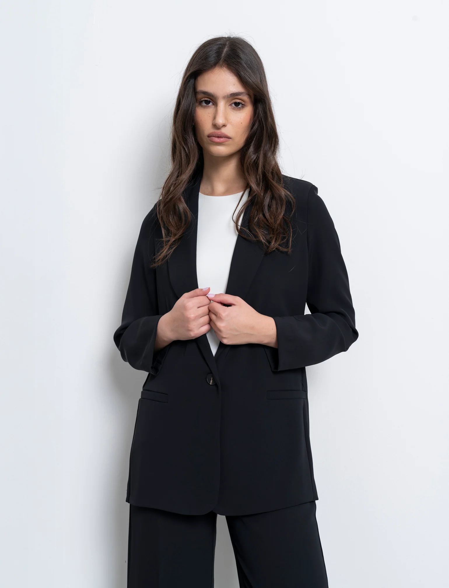 Giacca monopetto over - Nero