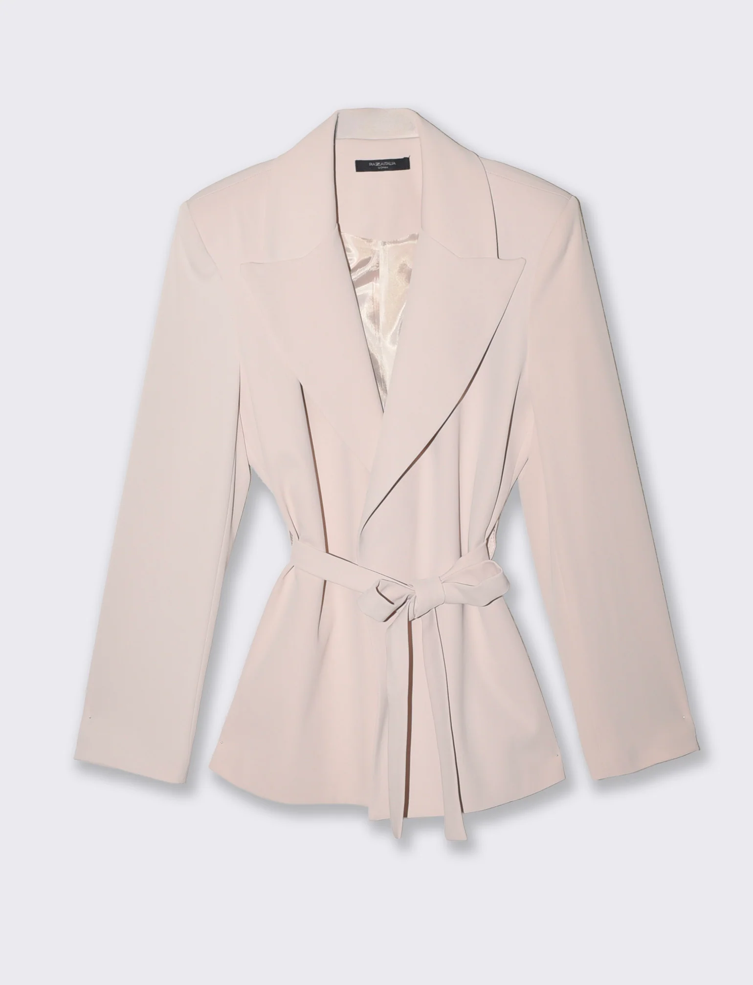 Giacca over con cintura per donne - Beige