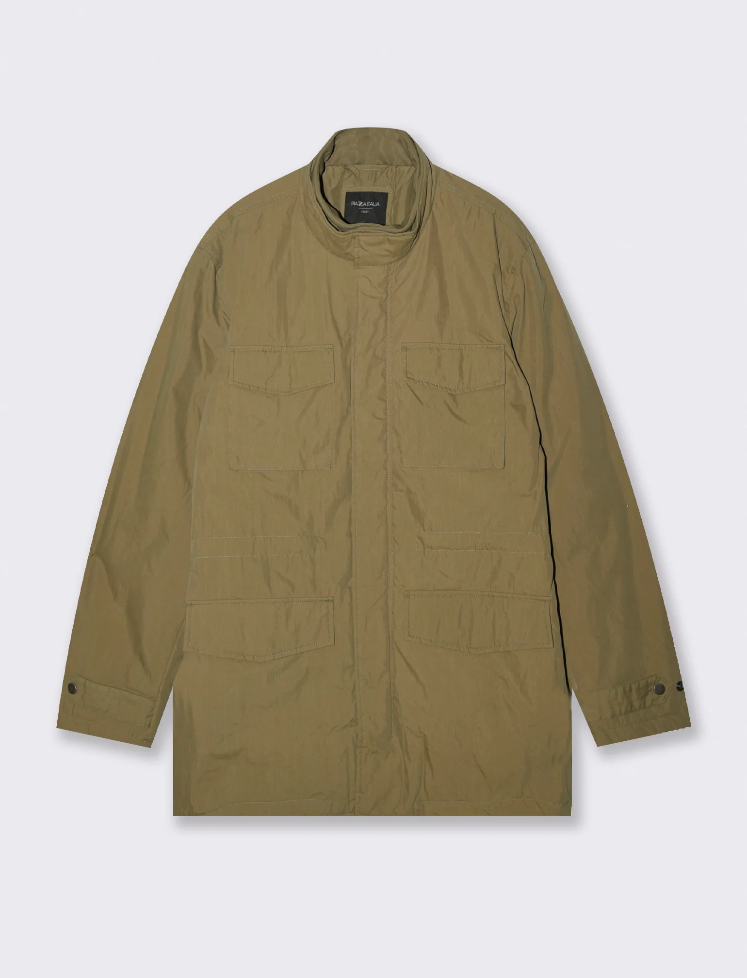 GIACCA SAHARIANA CON GILET INTERNO - Verde oliva - Image 4