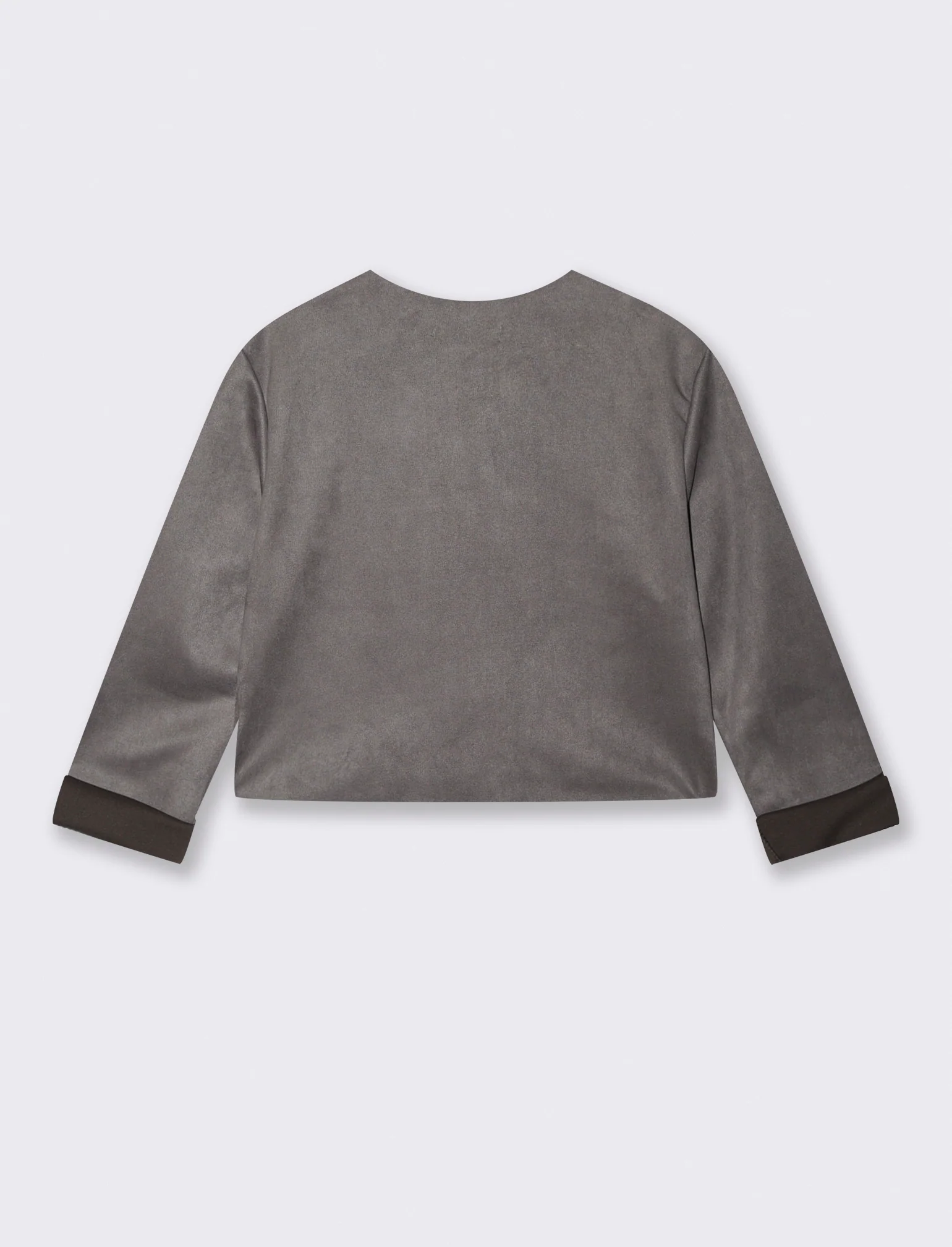 GIACCA SUEDE CORTA - Grigio - Image 5