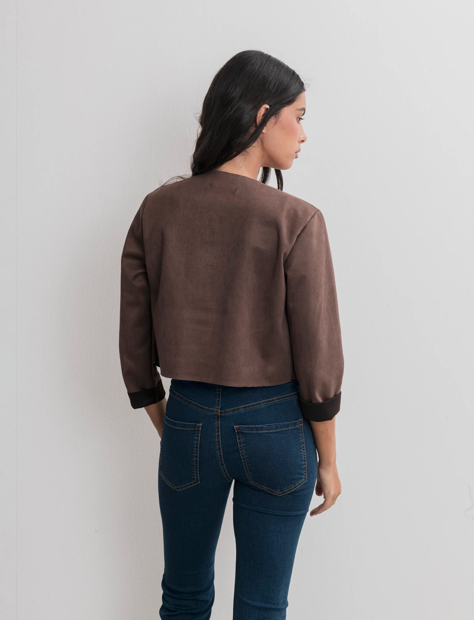 GIACCA SUEDE CORTA - Moro - Image 2