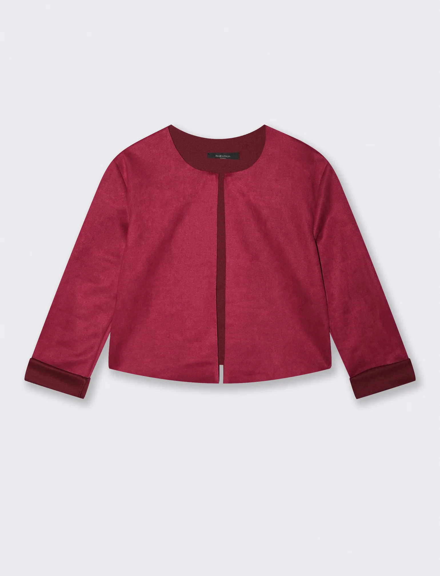 GIACCA SUEDE CORTA - Viola prugna