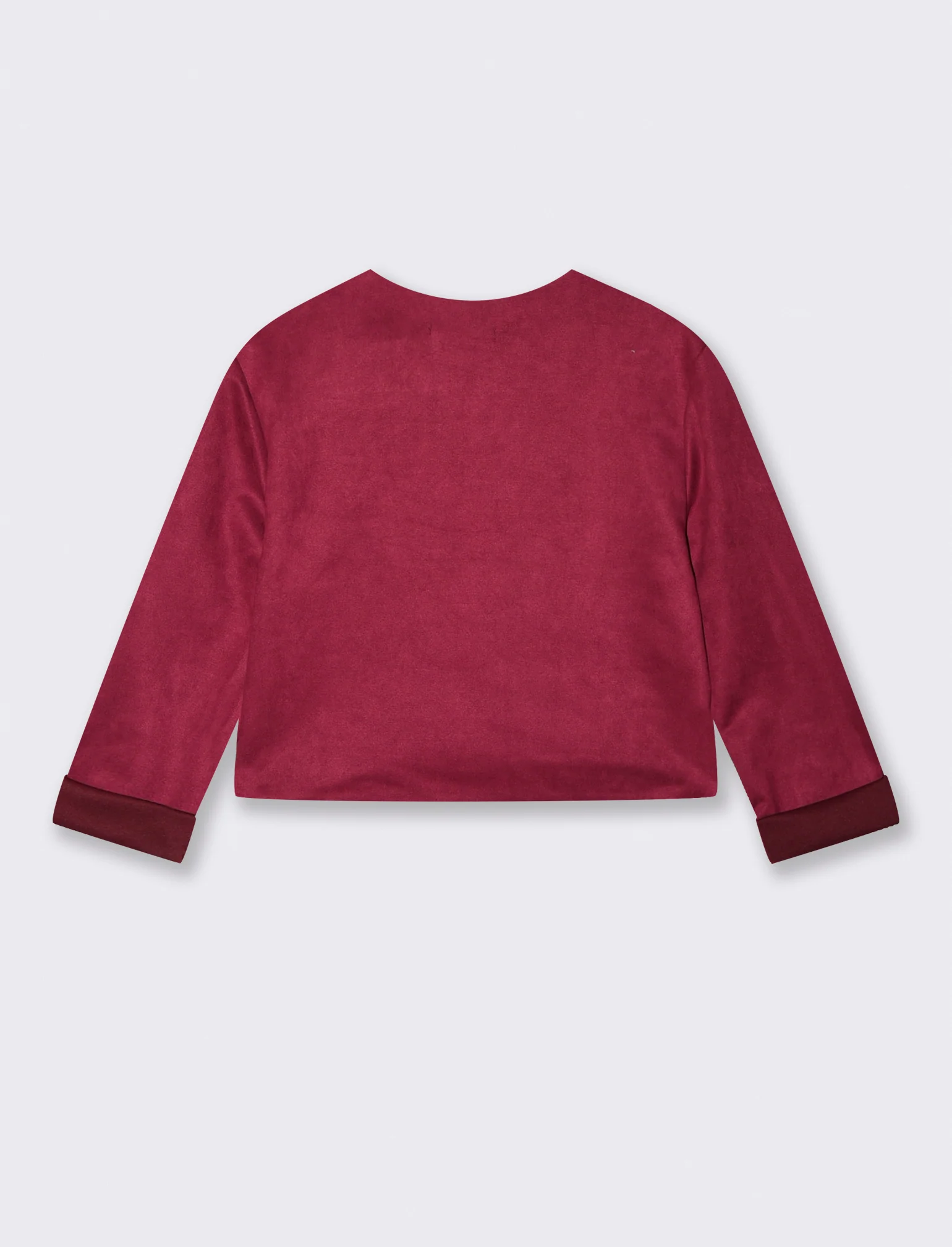 GIACCA SUEDE CORTA - Viola prugna - Image 2