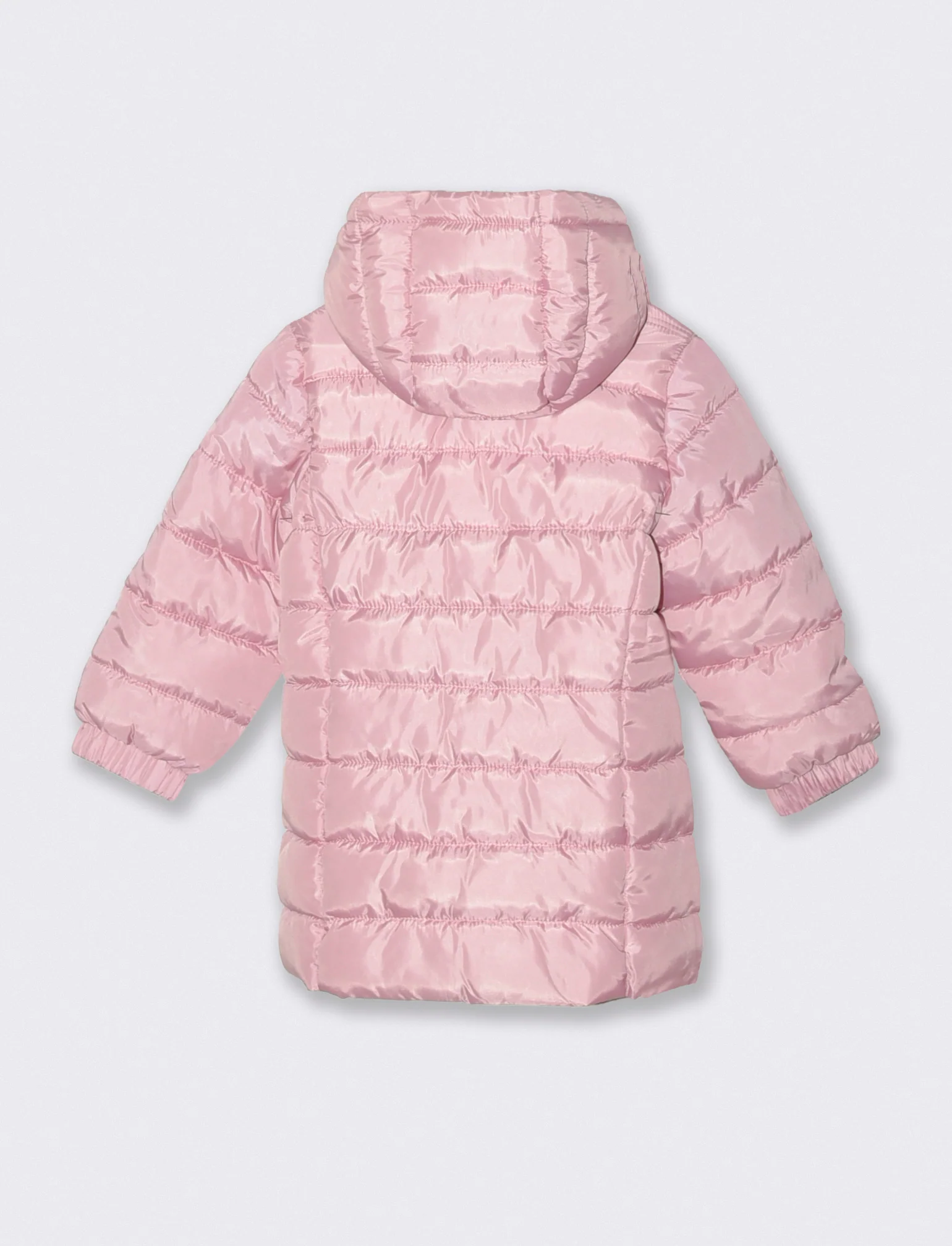 Giaccone basico con cappuccio - Rosa - Image 2