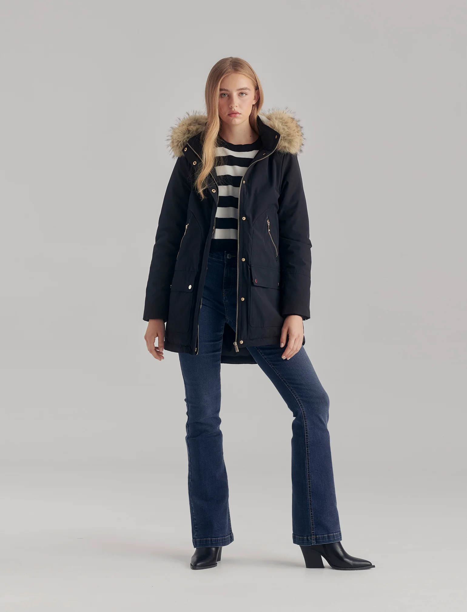 GIACCONE MODELLO PARKA - Nero - Image 3