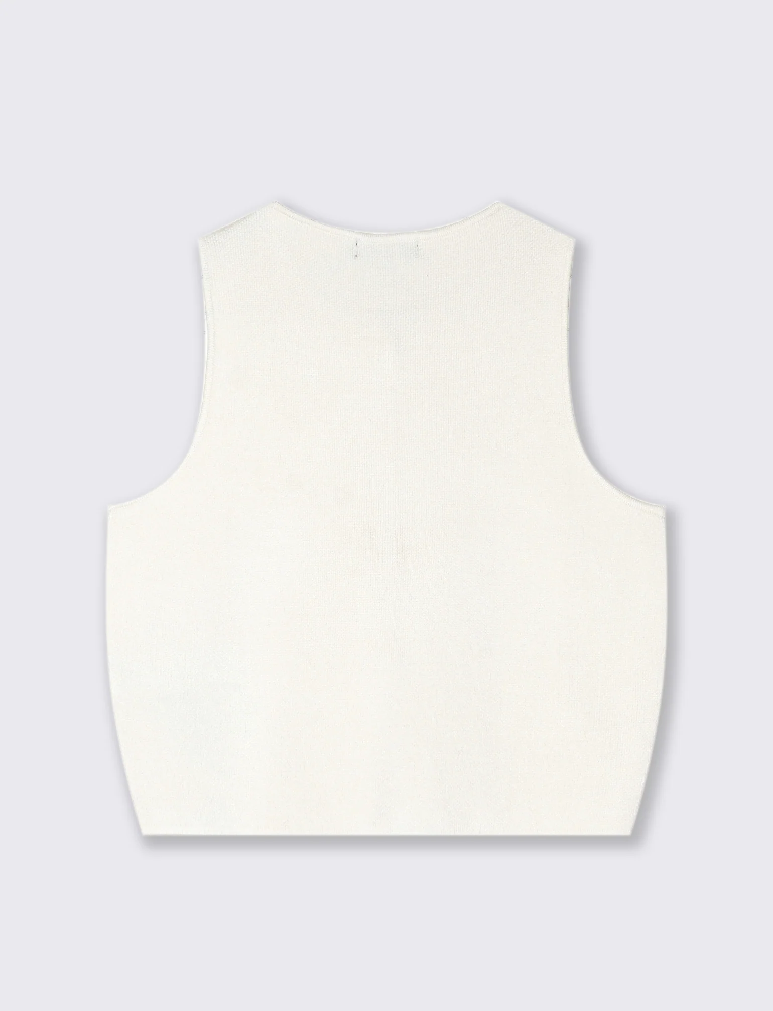 GILET CON BOTTONI GIOIELLO - Bianco latte - Image 2