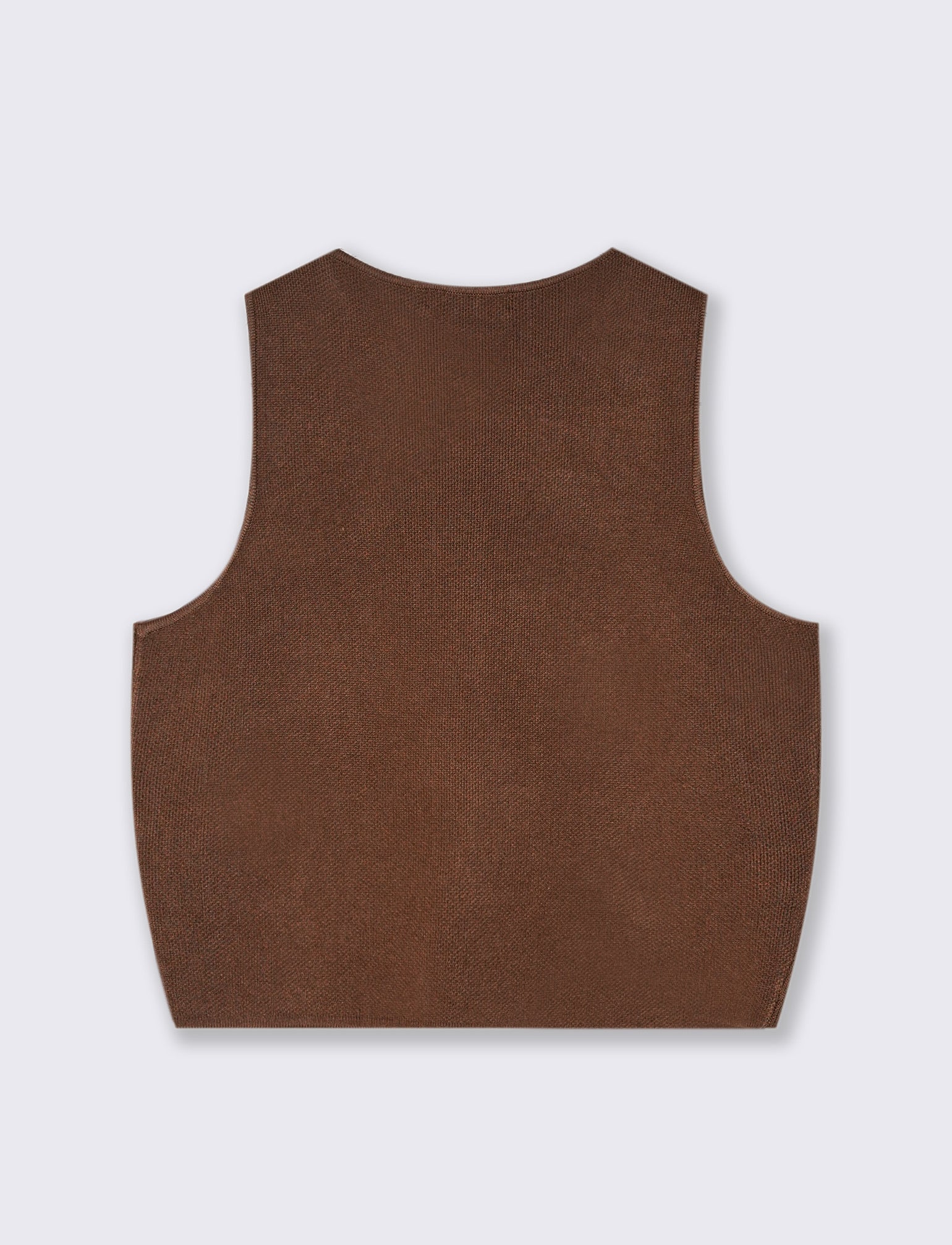 GILET CON BOTTONI GIOIELLO - Marrone tabacco - Image 2