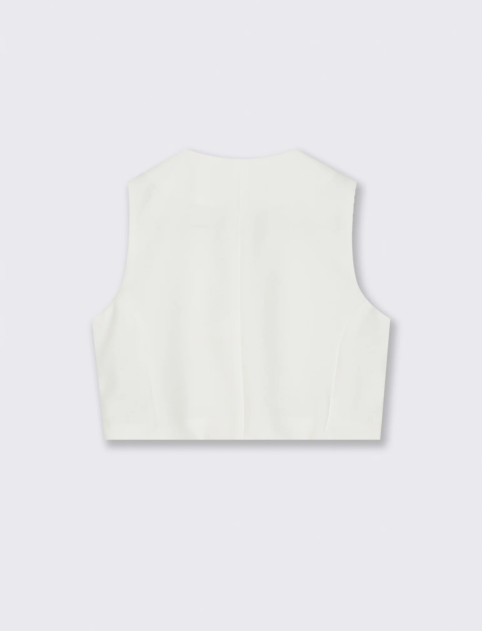 Gilet elegante con bottoni gioiello - Bianco latte - Image 2