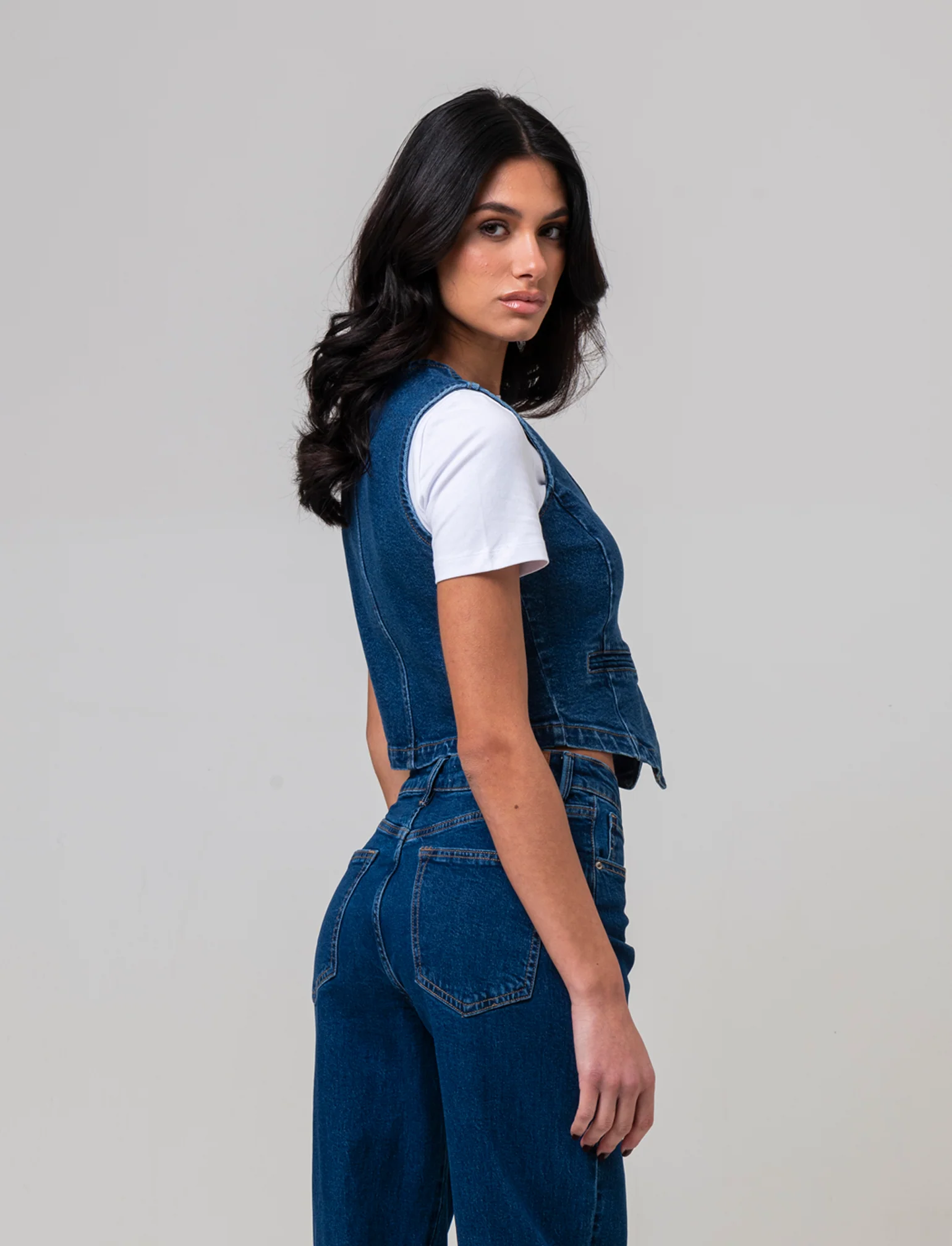 Gilet in denim da donna - Denim