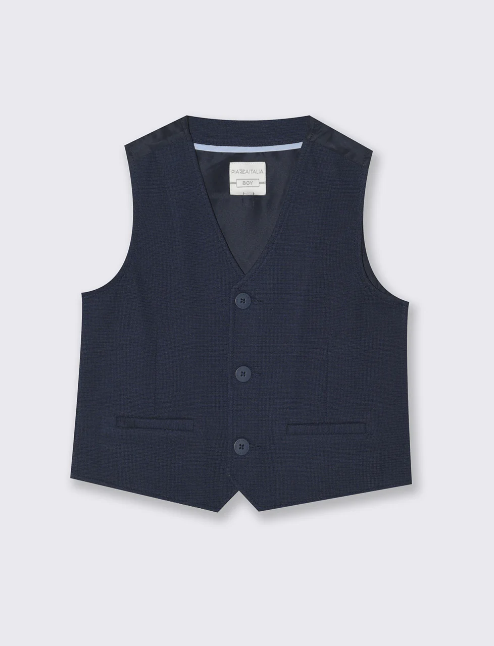 Gilet in maglia blu da bambino - Blu