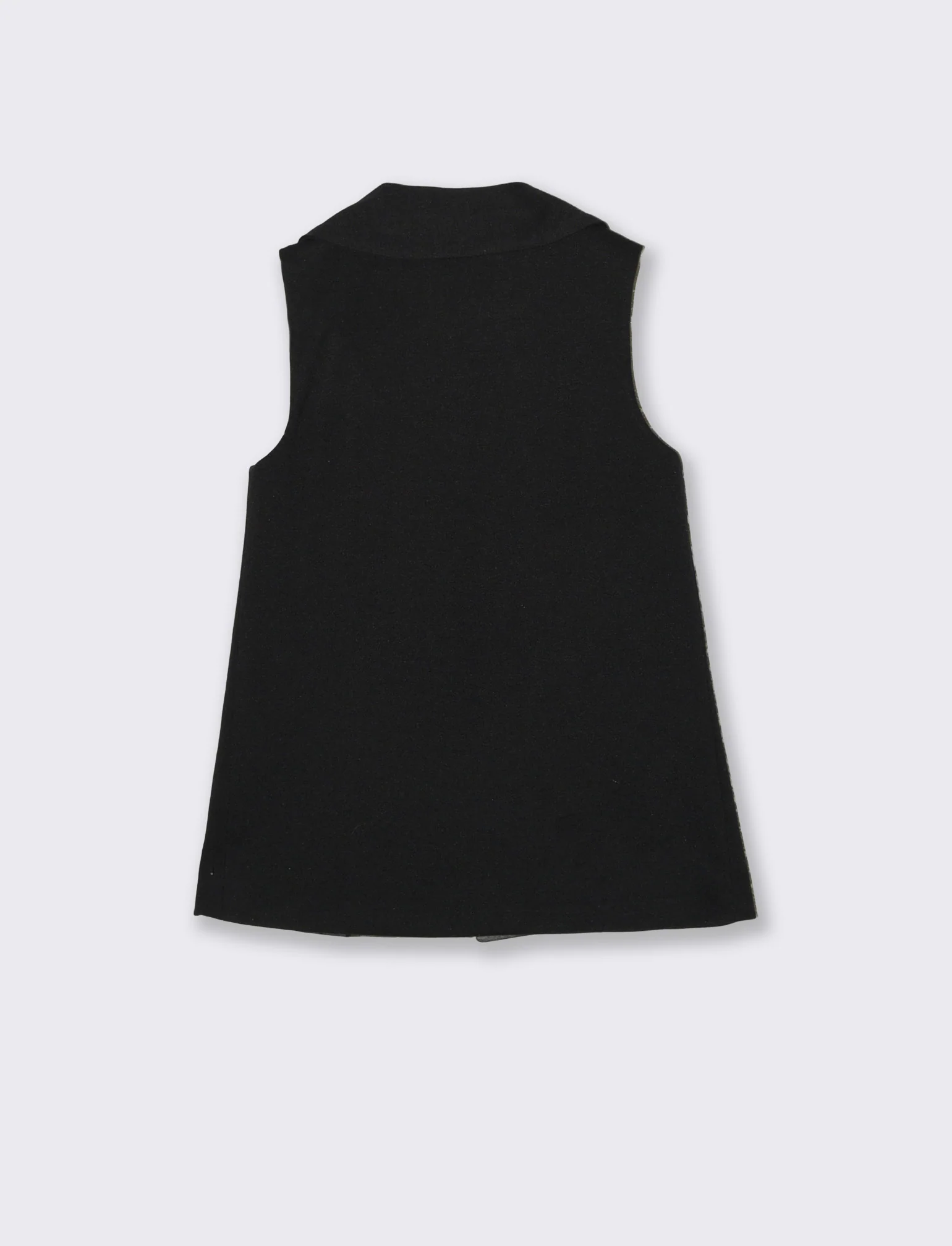 Gilet in punto milano da bambina - Nero - Image 2