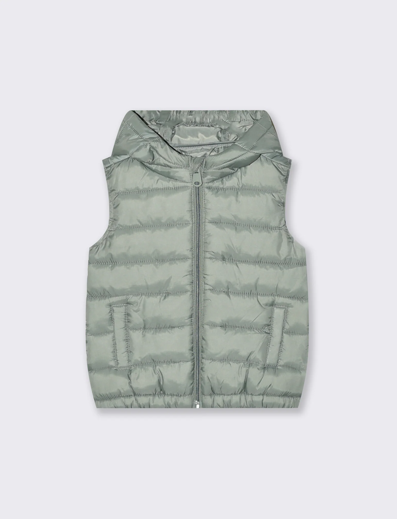 Gilet leggero basico per look casual - Verde salvia