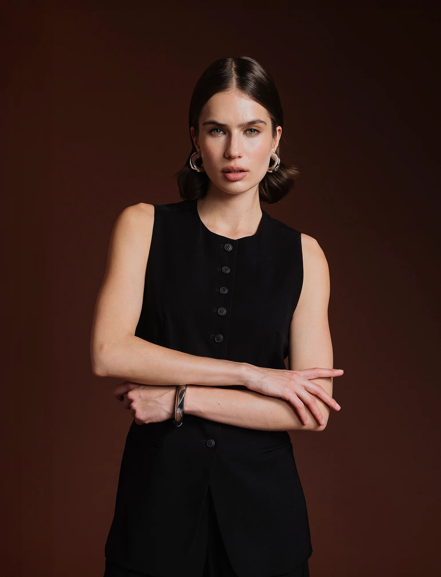 GILET LUNGO - Nero - Image 4
