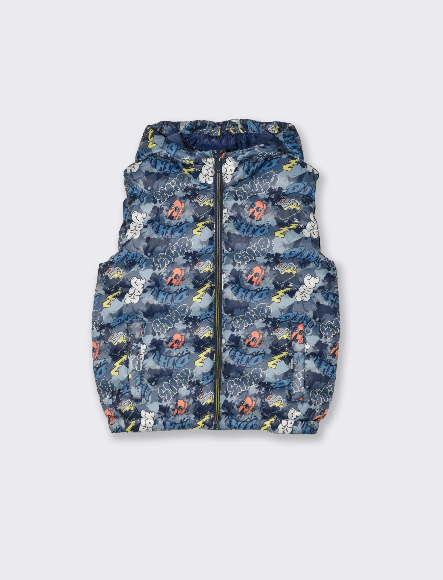 Gilet trapuntato leggero da bambino - Fantasia - Image 3