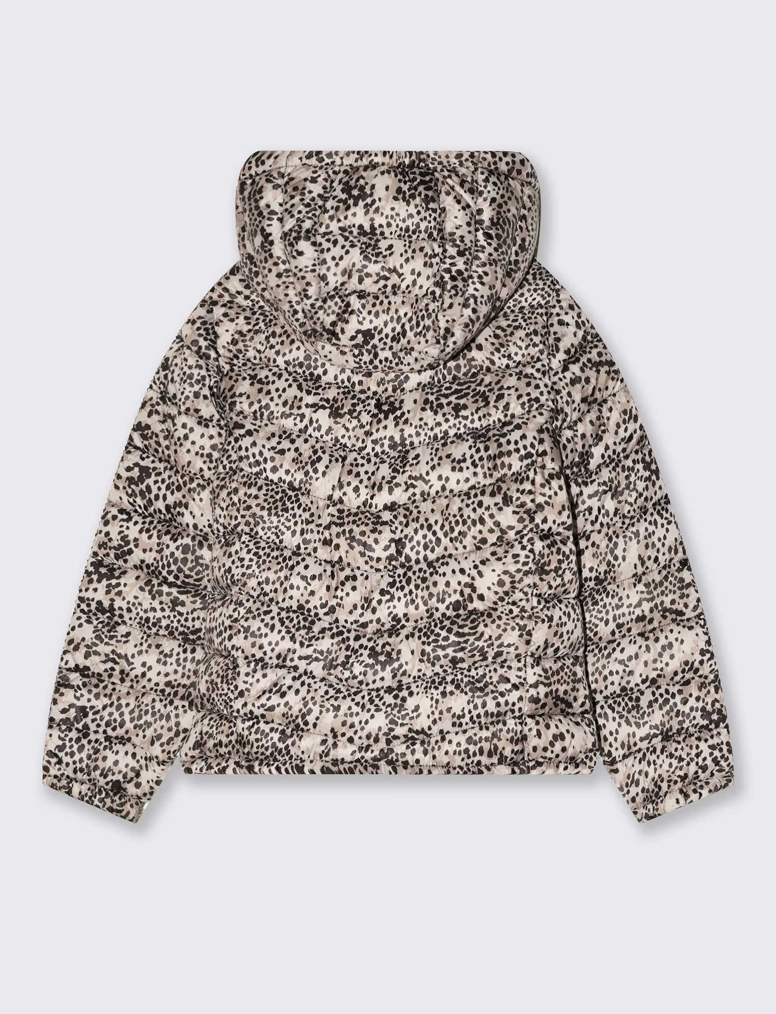 Giubbino imbottito con cappuccio e tasche - Leopardato - Image 2