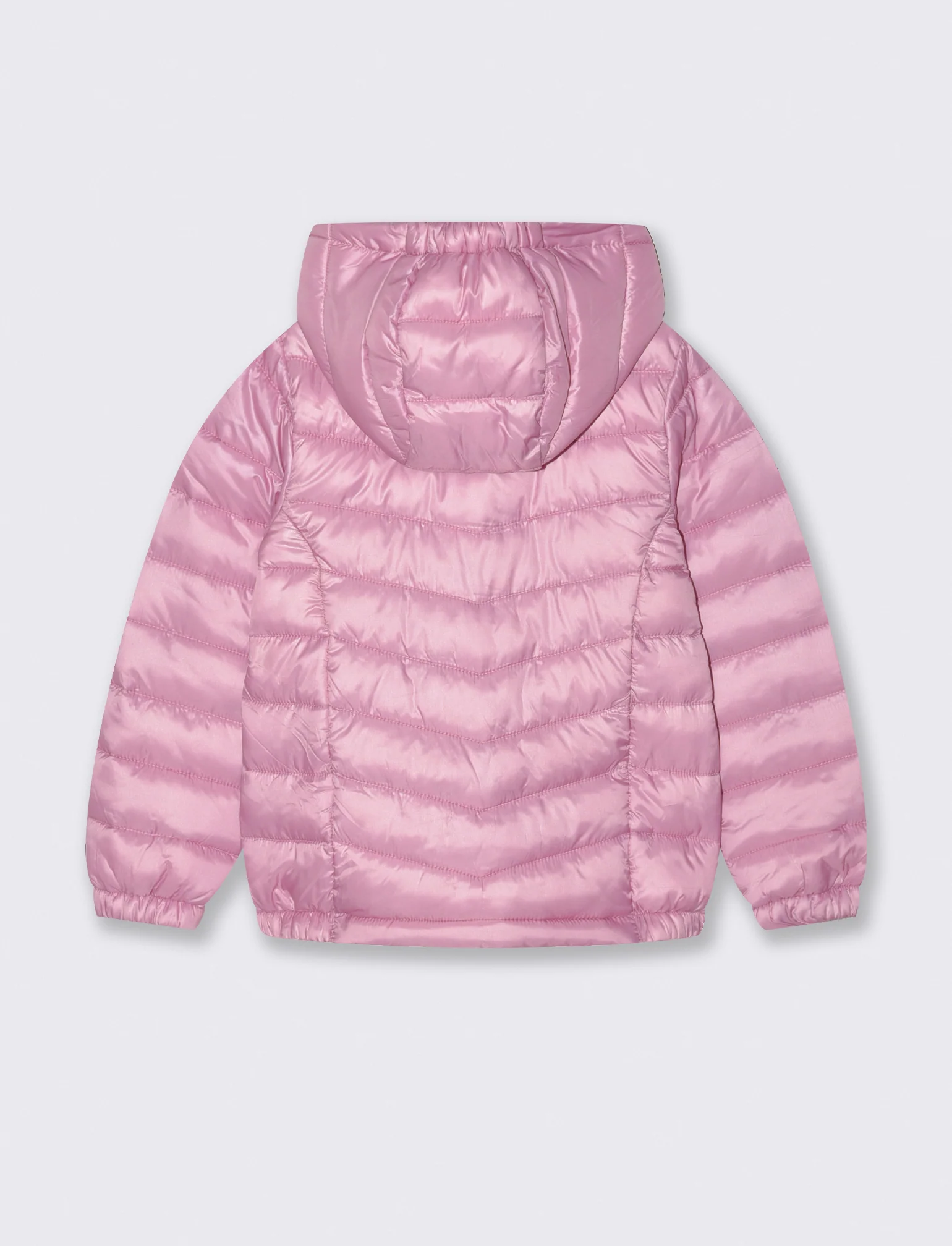 Giubbino piumino bambina con cappuccio - Rosa candy - Image 2