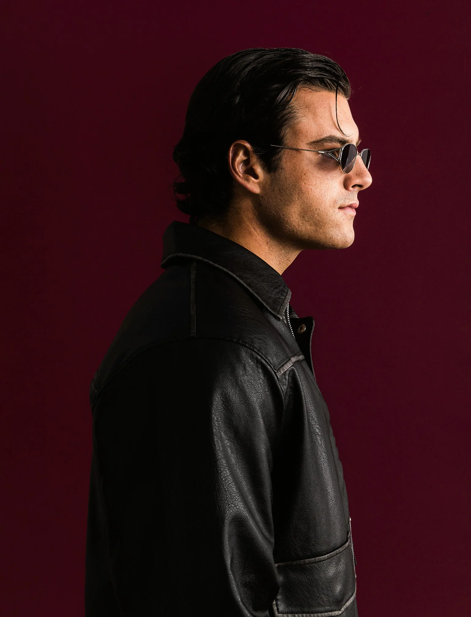 GIUBBOTTO AVIATOR EFFETTO PELLE - Nero - Image 5