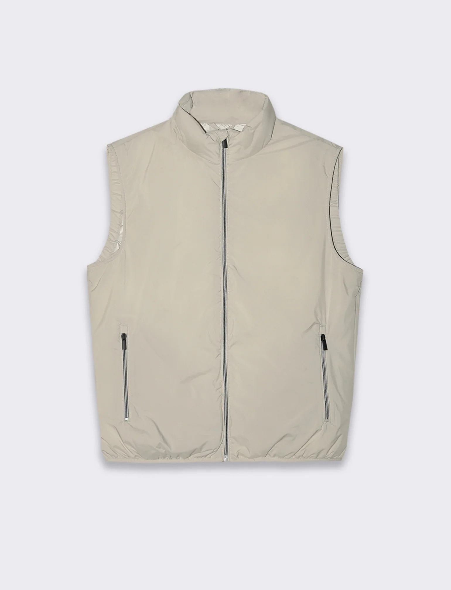 Giubbotto basic smanicato da uomo - Grigio ghiaccio