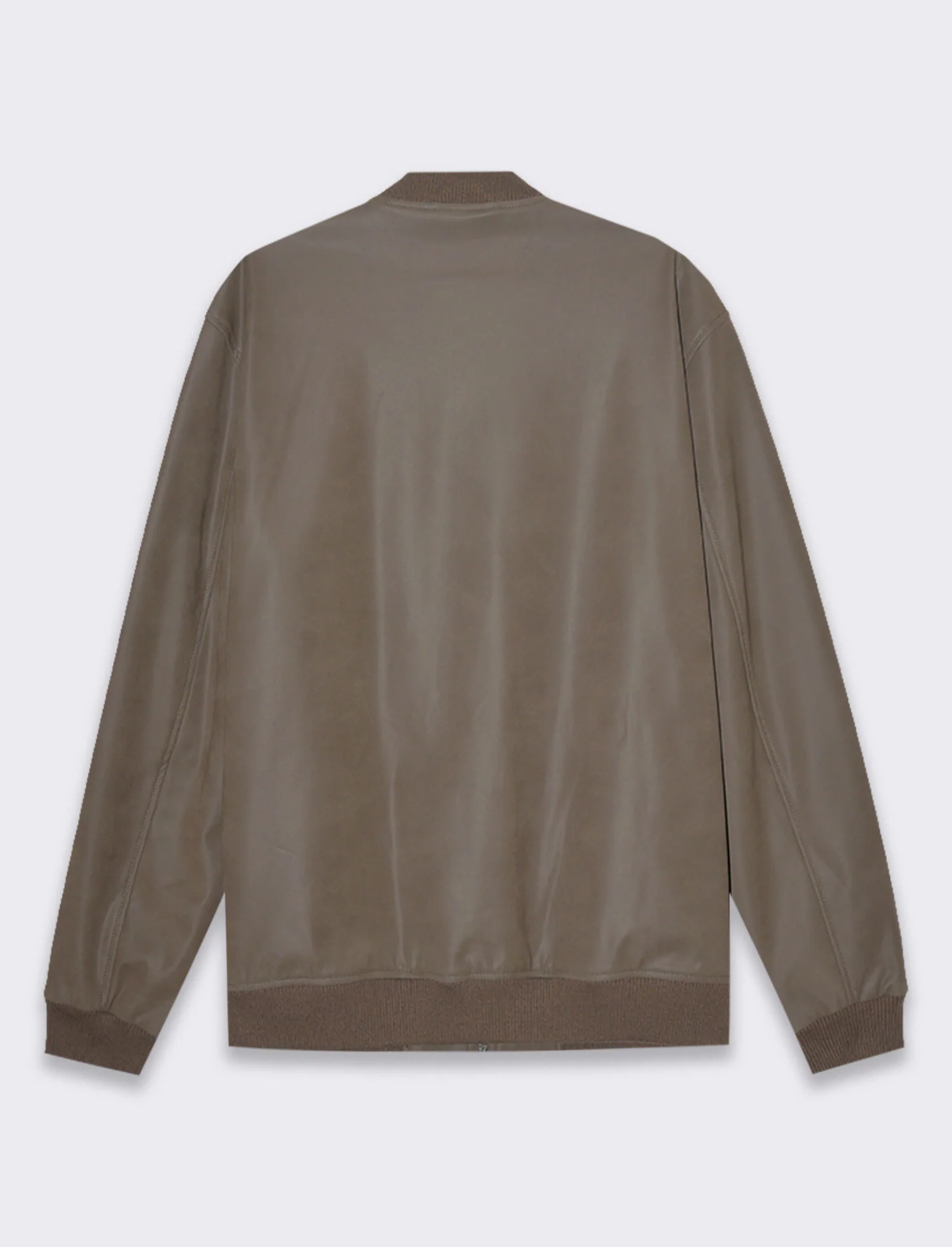Giubbotto bomber effetto nabuk da uomo - Grigio fango - Image 5