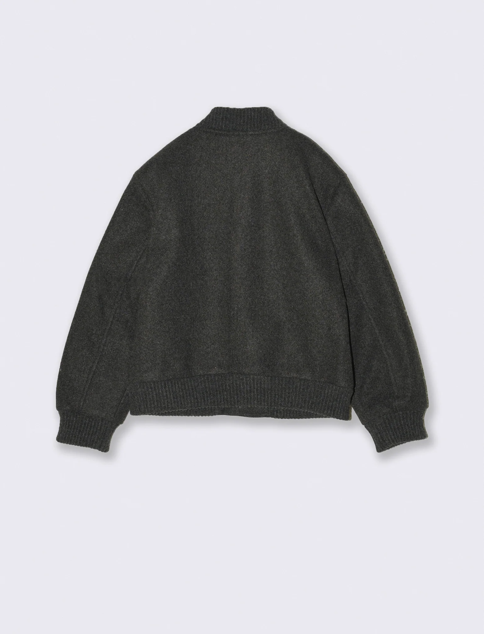 Giubbotto bomber in feltro - Grigio - Image 3