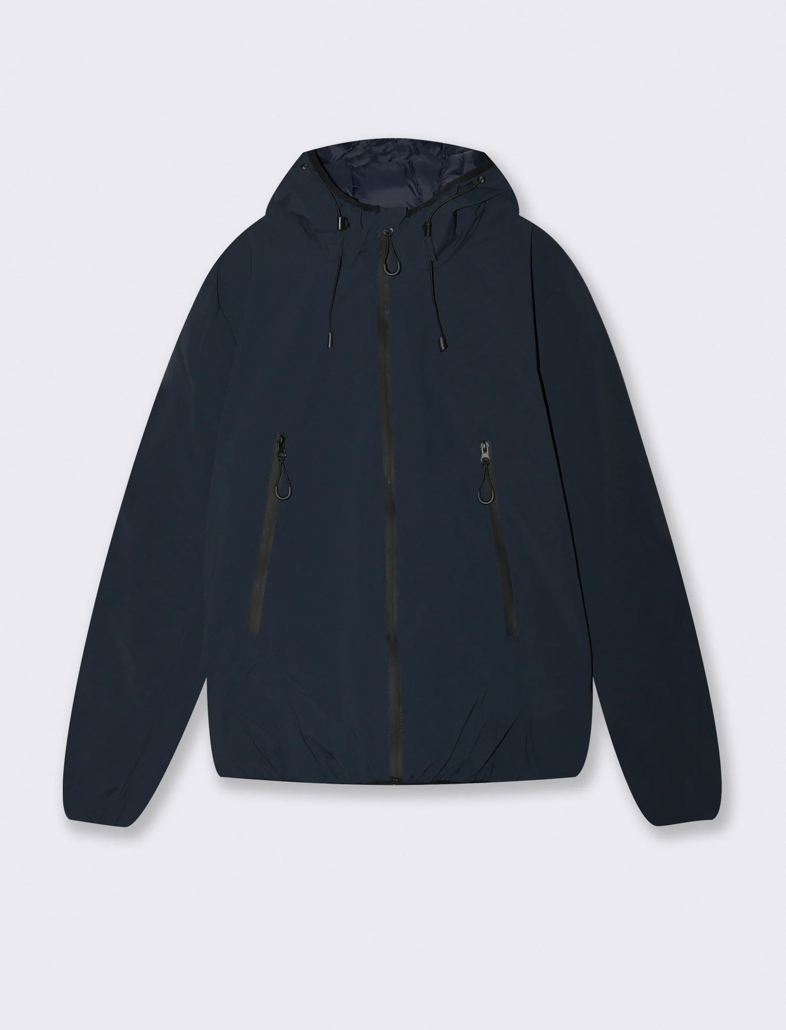 GIUBBOTTO CON CAPPUCCIO - Blu
