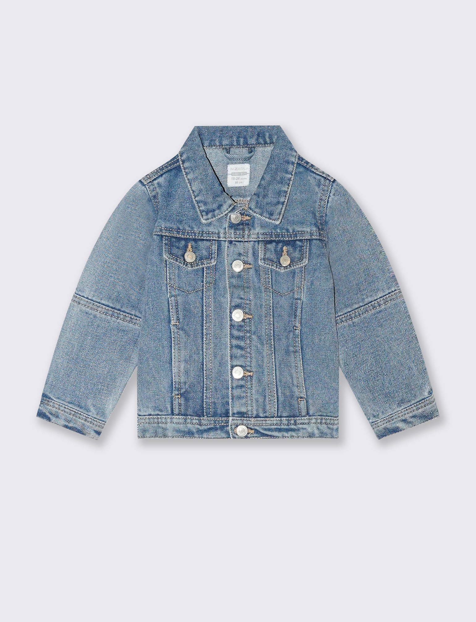 Giubbotto di jeans basico da neonato - Denim - Image 3