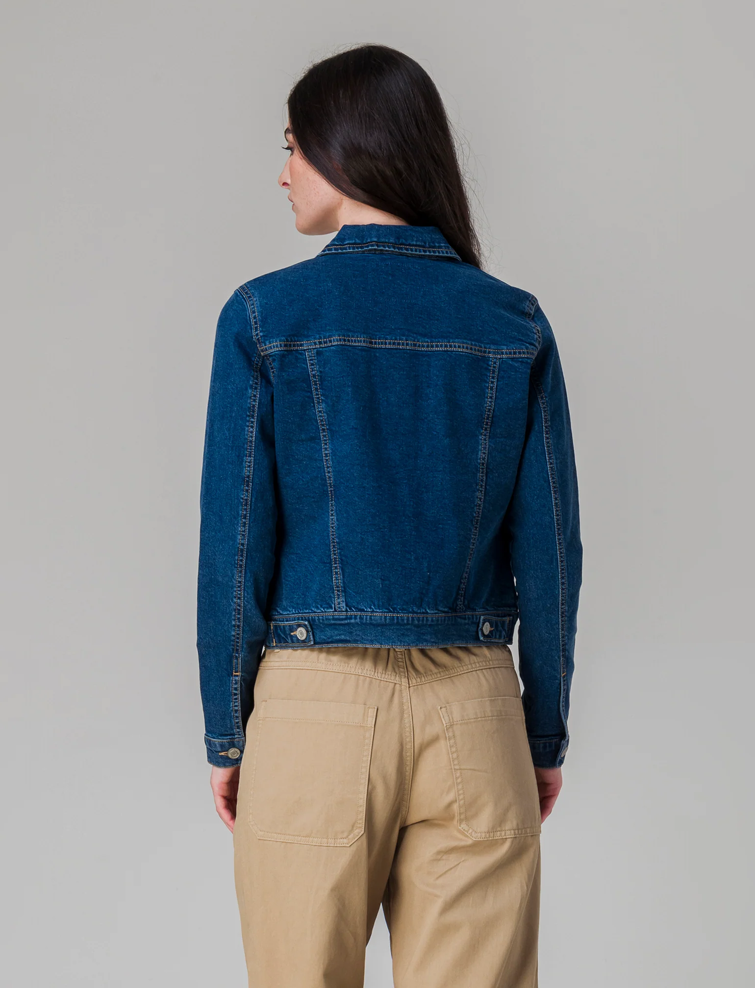 Giubbotto di jeans slim da donna - Denim - Image 2