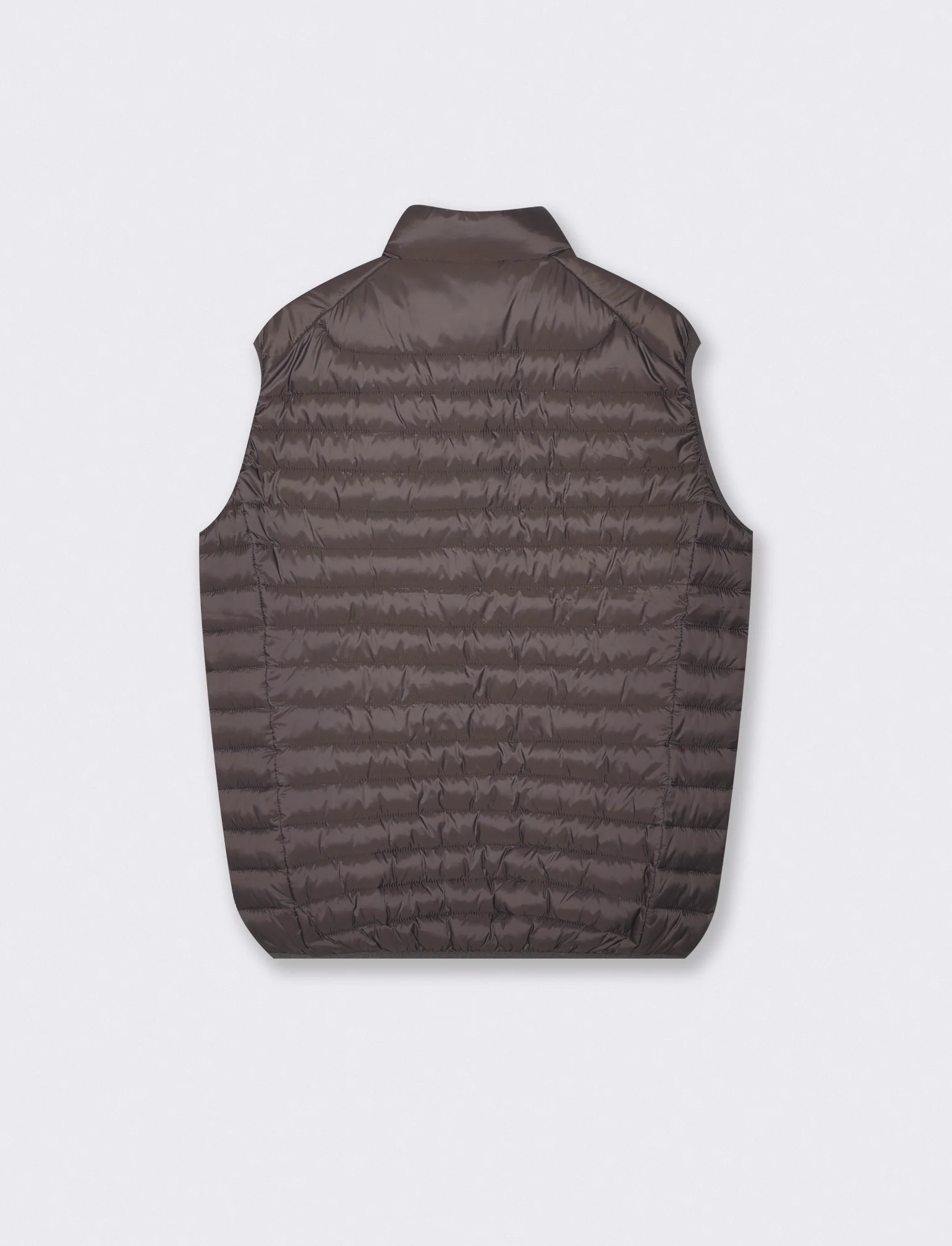 Giubbotto gilet piumino imbottito con cerniera - Moro - Image 2