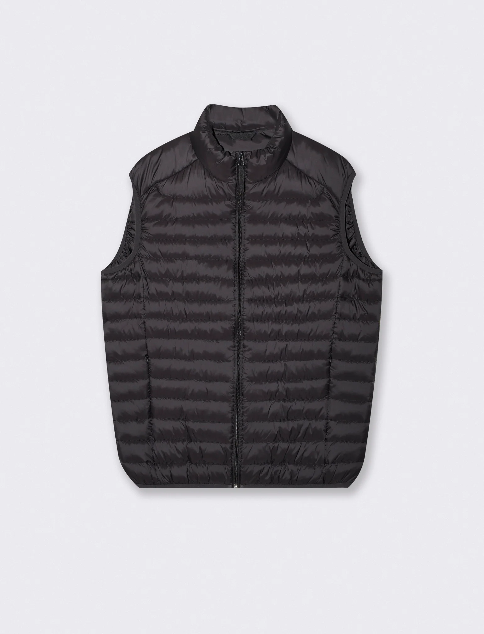 Giubbotto gilet piumino imbottito con cerniera - Nero
