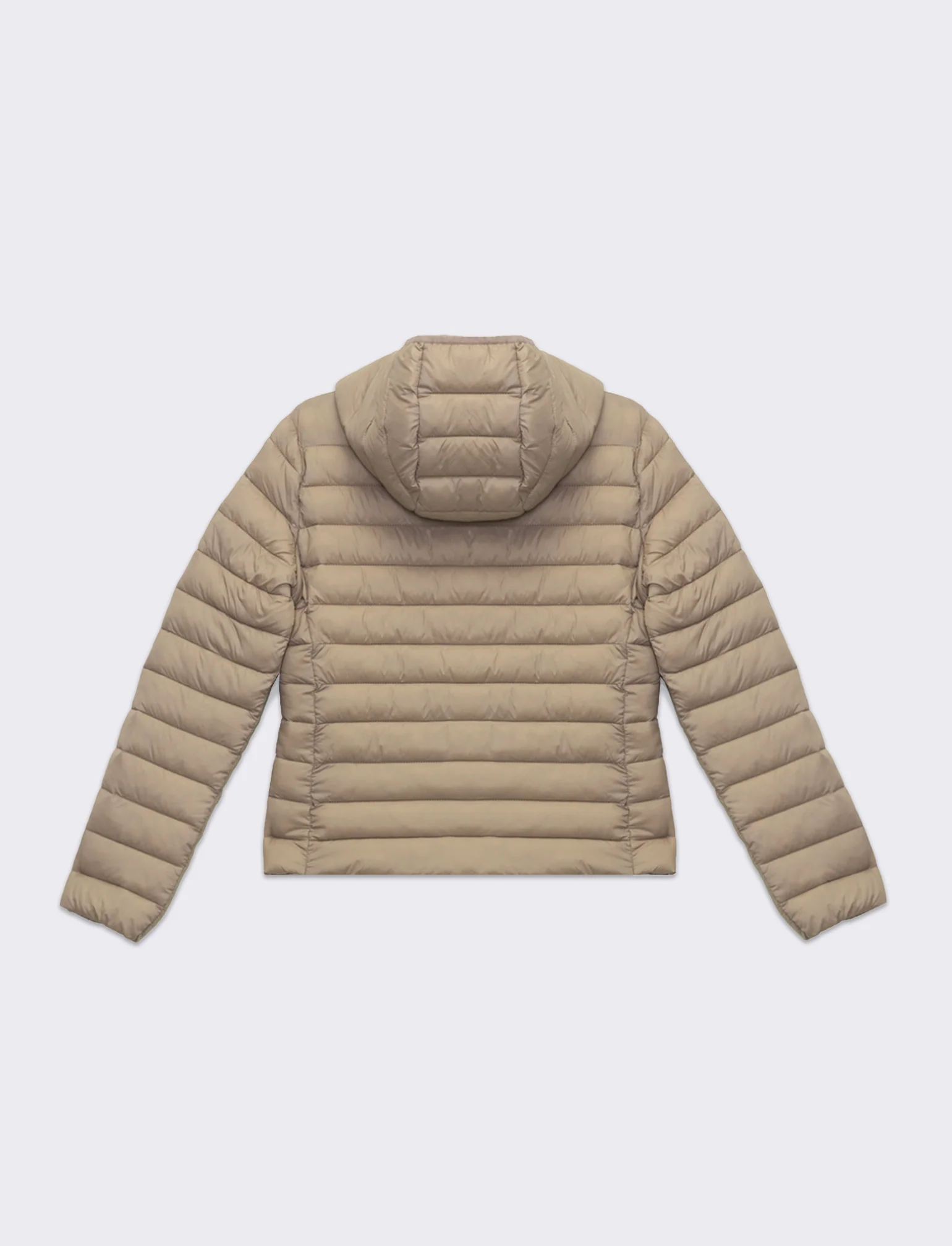 Giubbotto imbottito con cappuccio da donna - Beige corda - Image 2