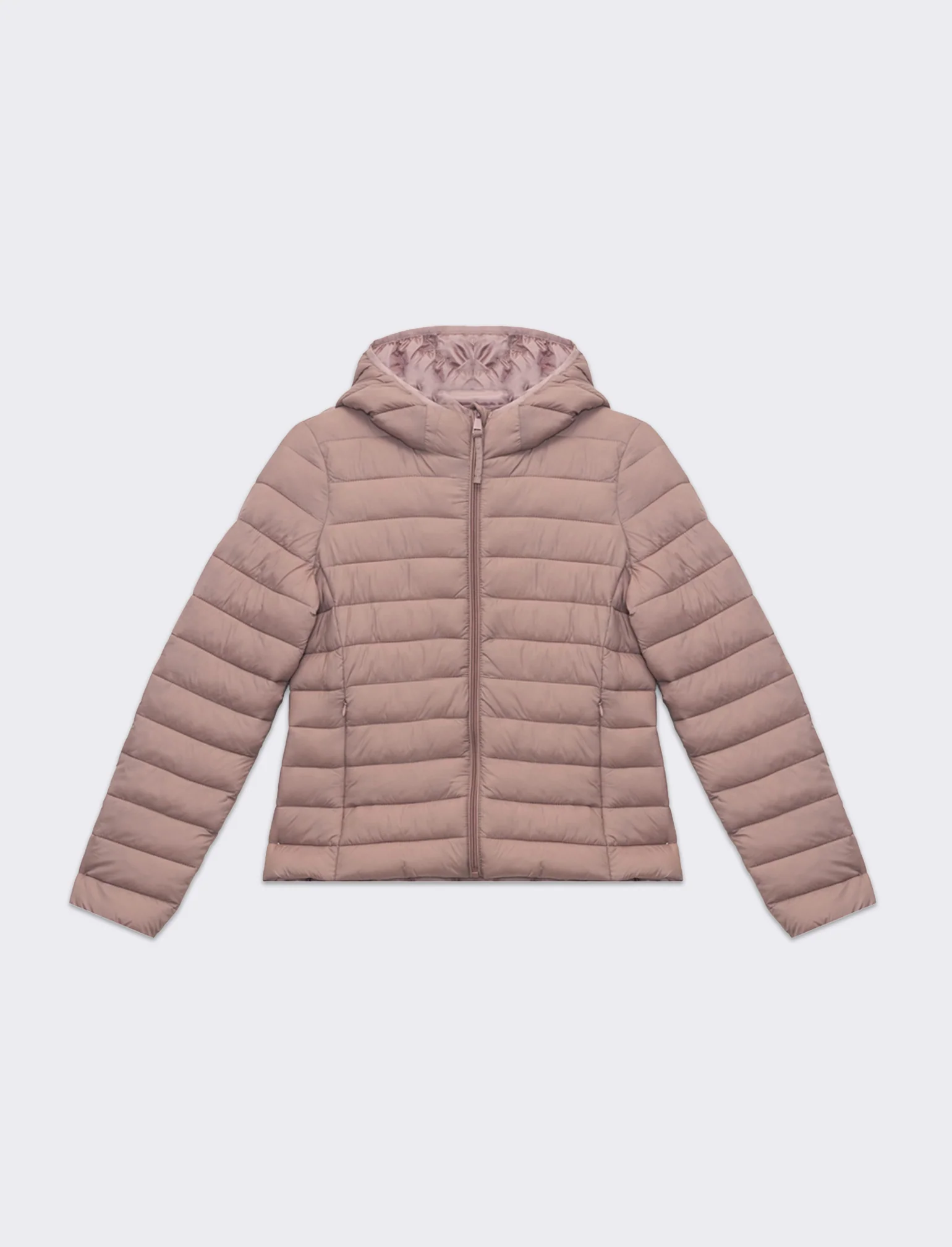 Giubbotto imbottito con cappuccio da donna - Rosa antico - Image 4