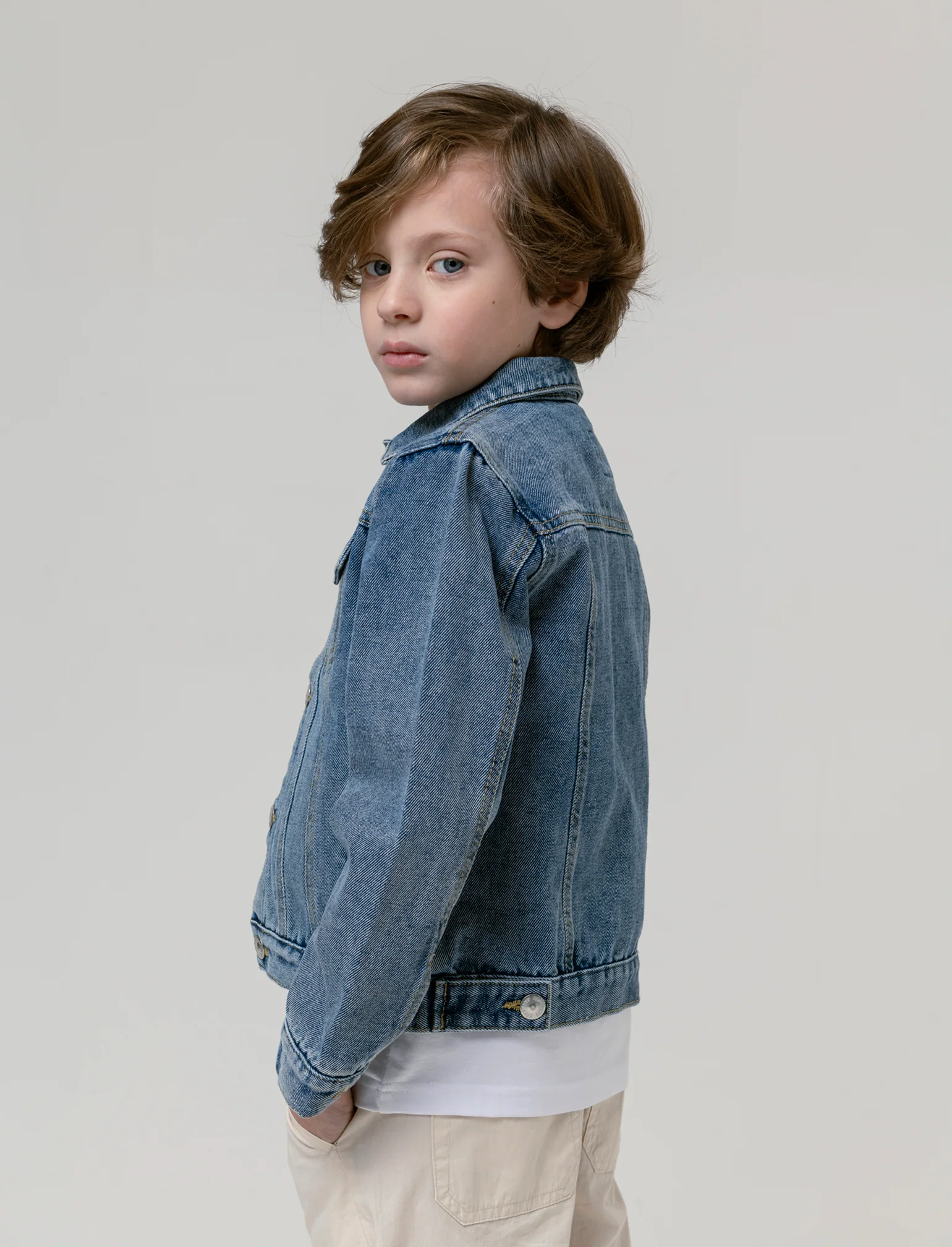 Giubbotto in denim da bambino - Denim - Image 2