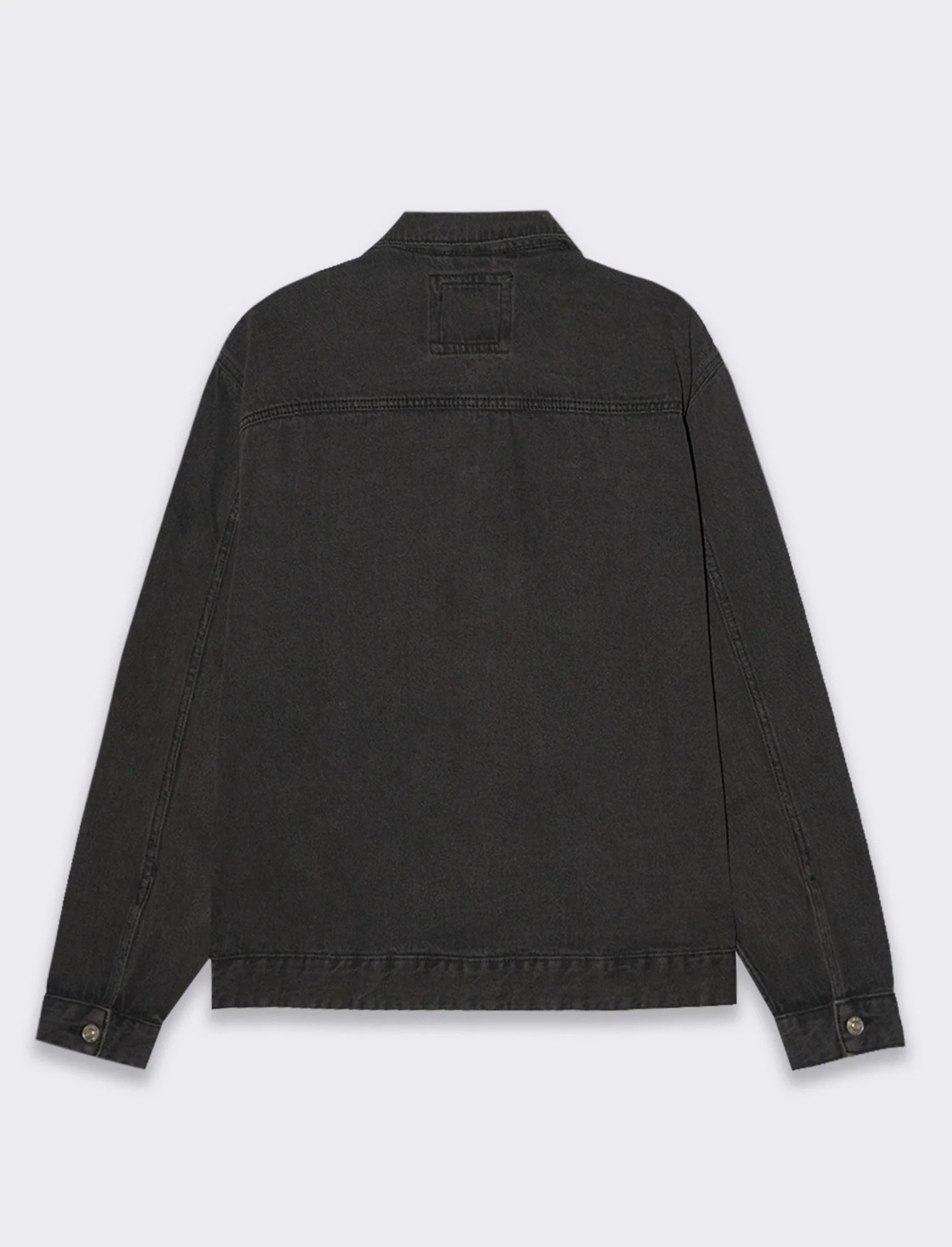 Giubbotto in denim da uomo - Nero - Image 3