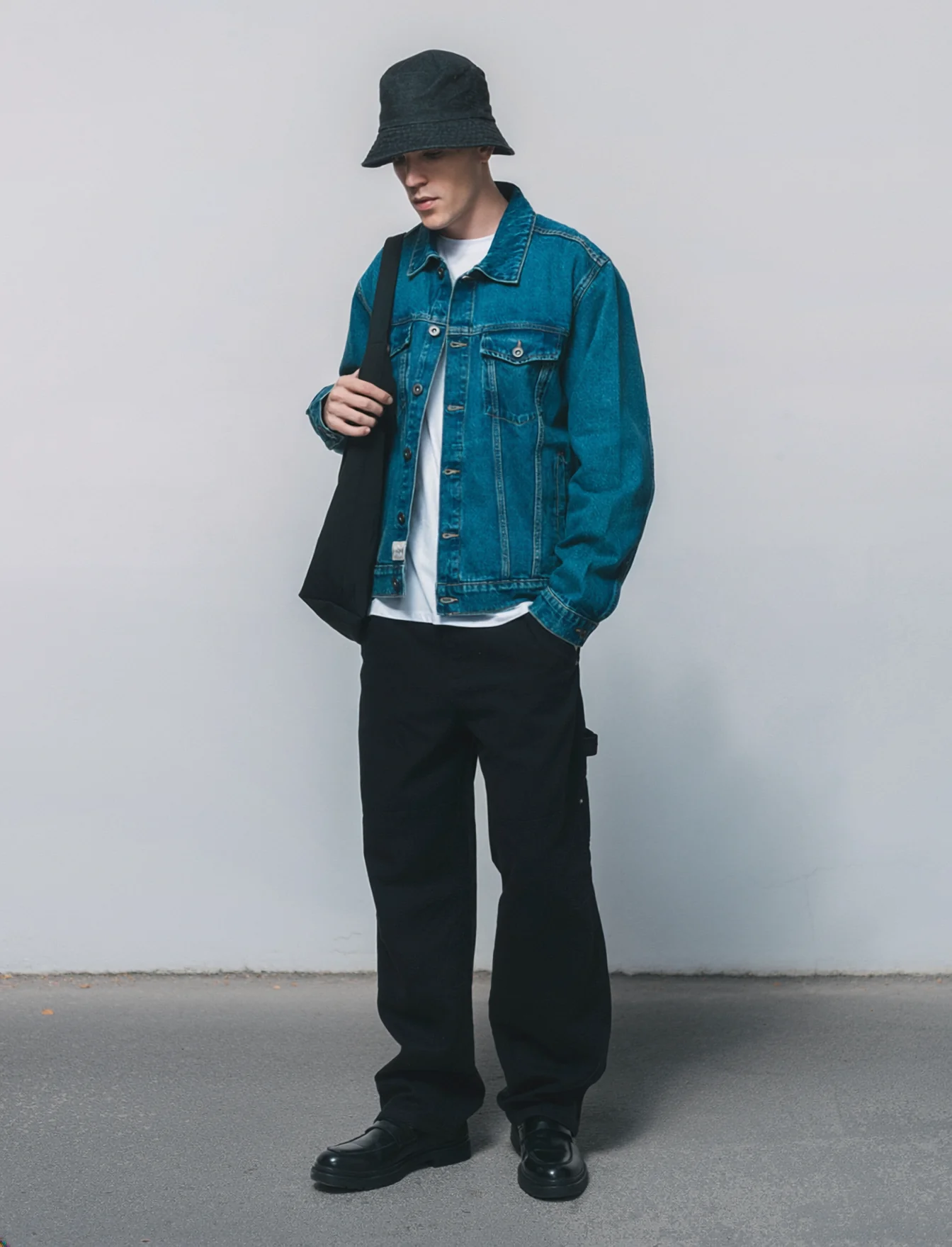 Giubbotto in denim effetto slavato - Denim - Image 3