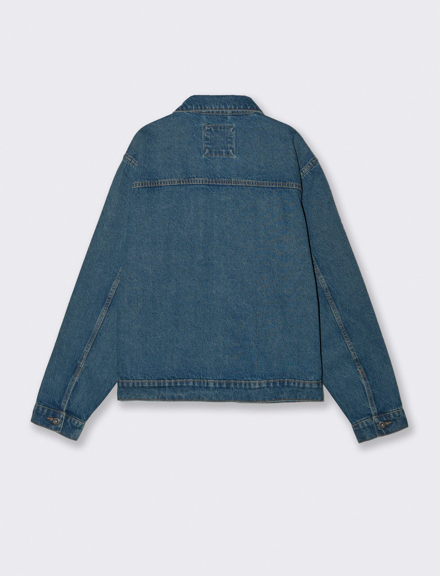 Giubbotto in denim effetto slavato - Denim - Image 5