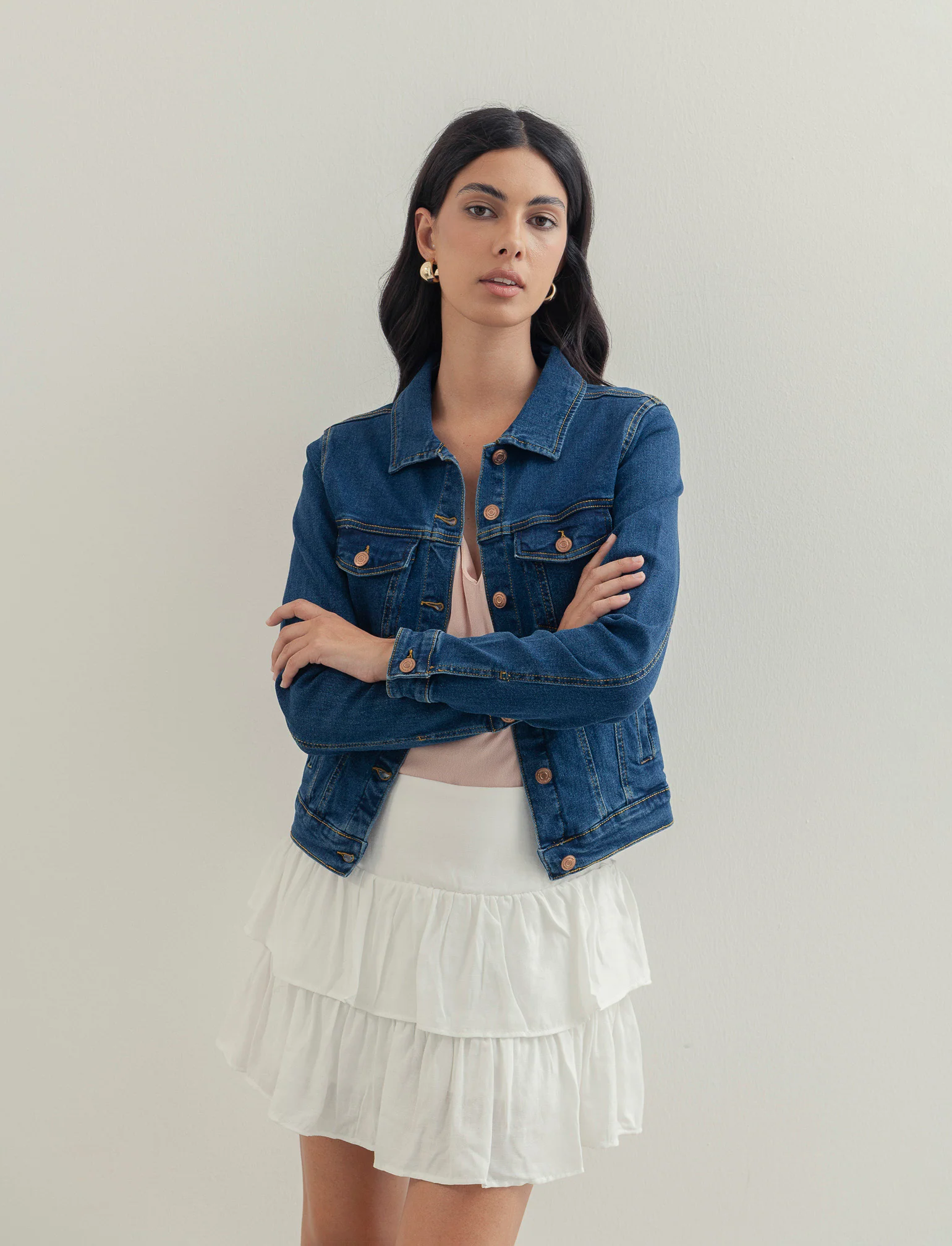 Giubbotto in jeans slim da donna - Denim - Image 3
