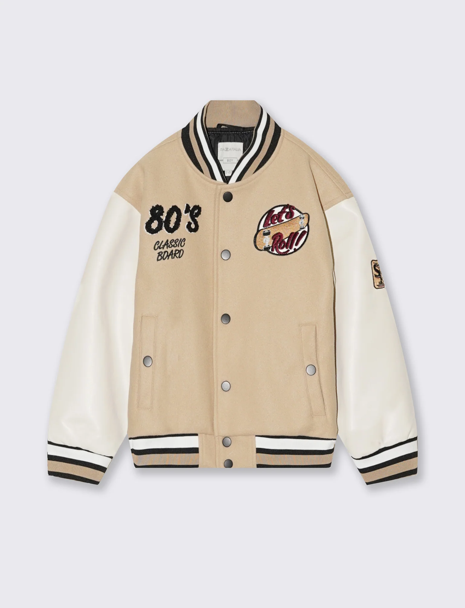 GIUBBOTTO MODELLO COLLEGE - Beige