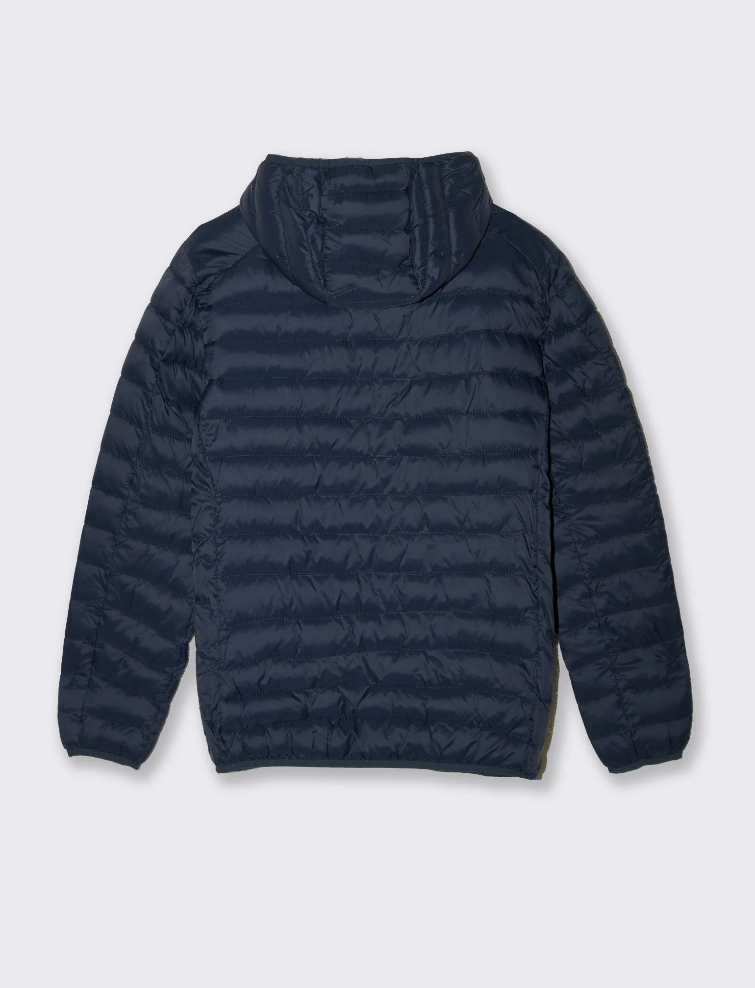 Giubbotto piumino con cappuccio da uomo - Blu - Image 2