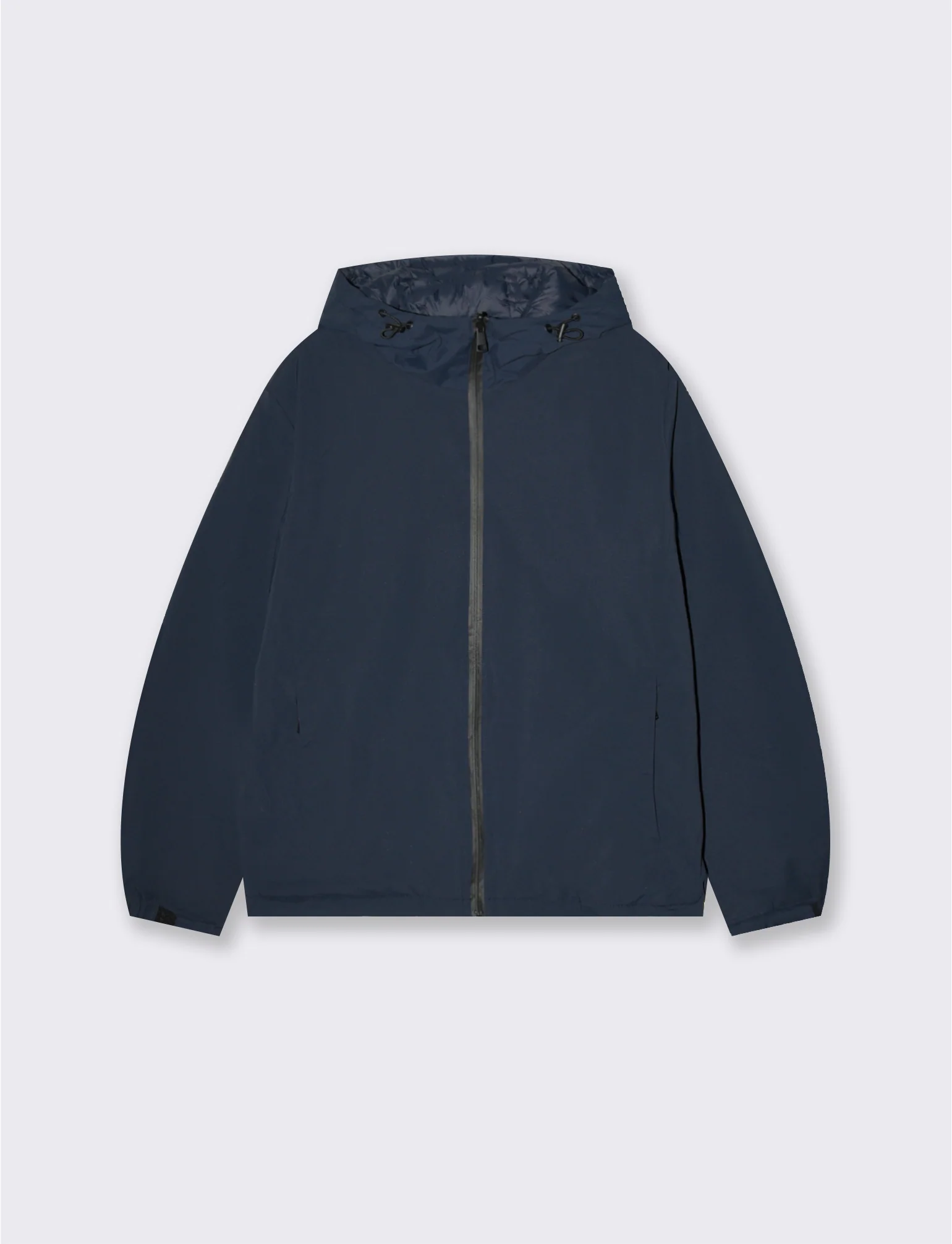 Giubbotto reversibile antivento con cappuccio da uomo - Blu - Image 4