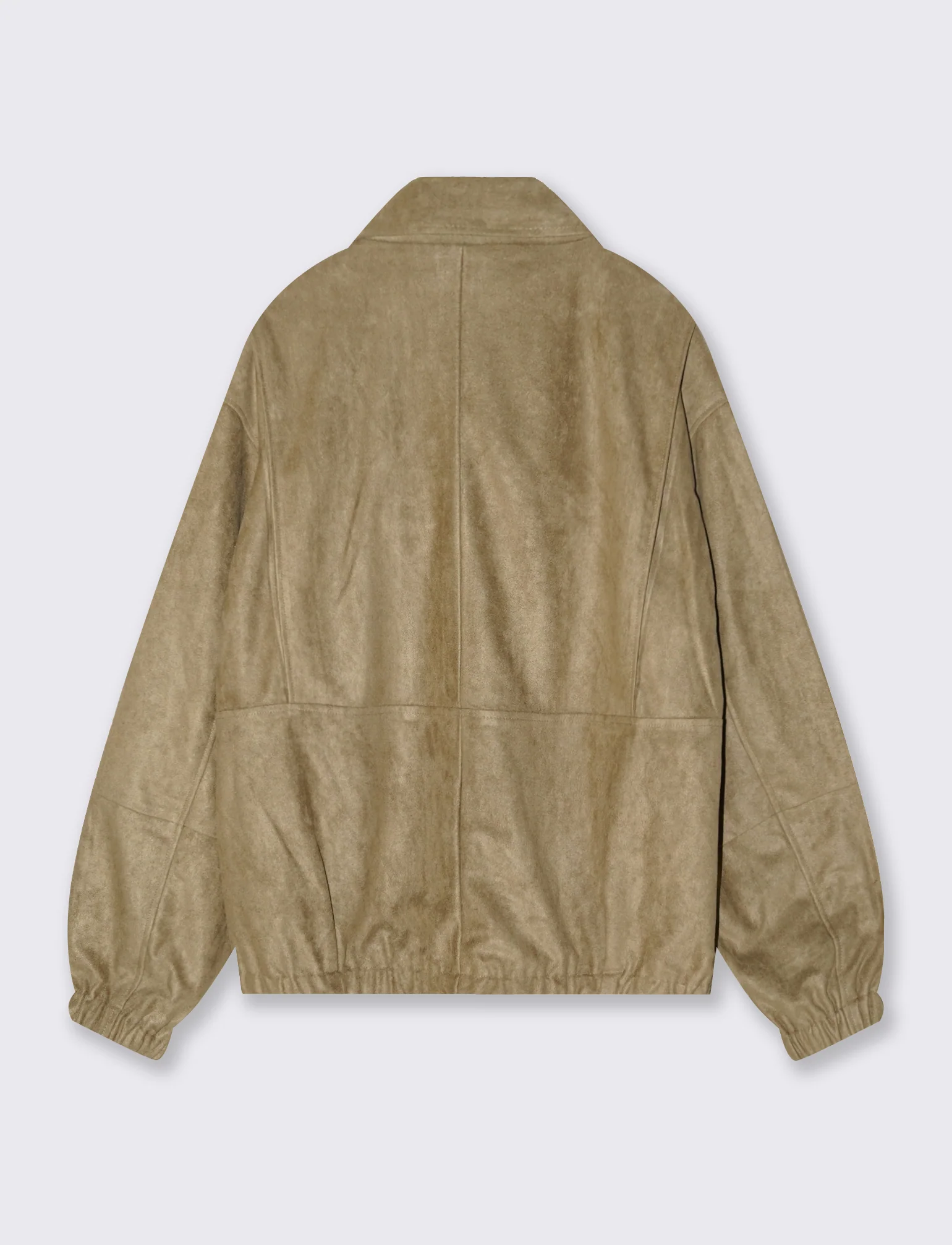 Giubbotto scamosciato collo francese - Beige - Image 2