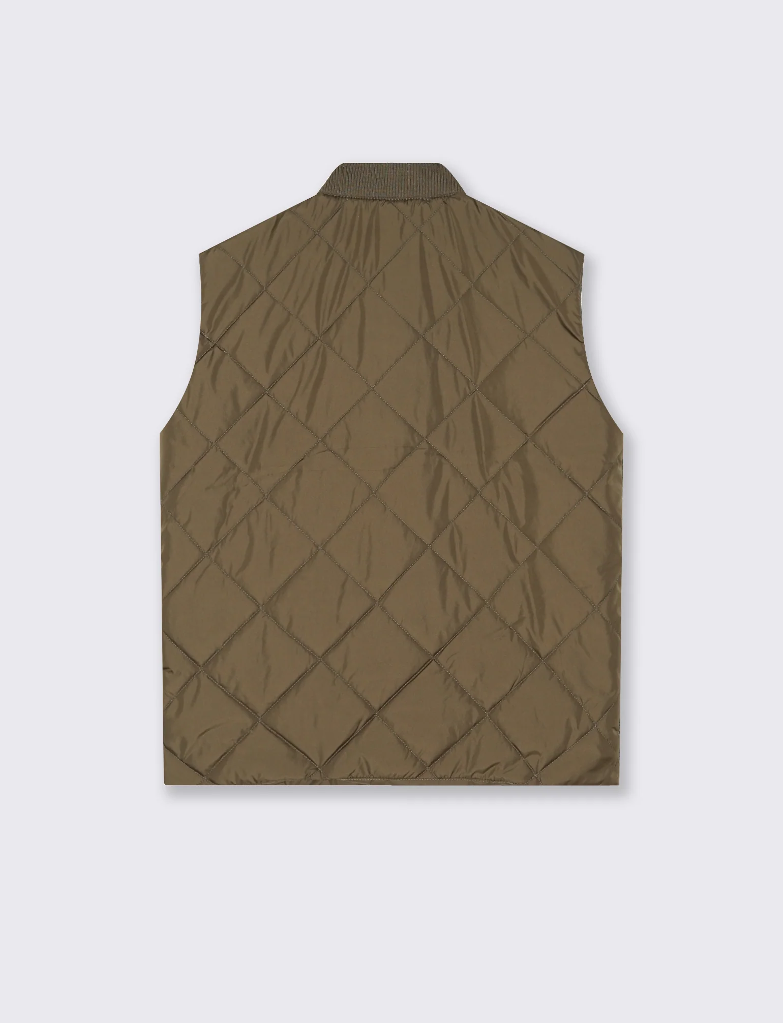 GIUBBOTTO TRAPUNTATO SMANICATO - Grigio fango - Image 3