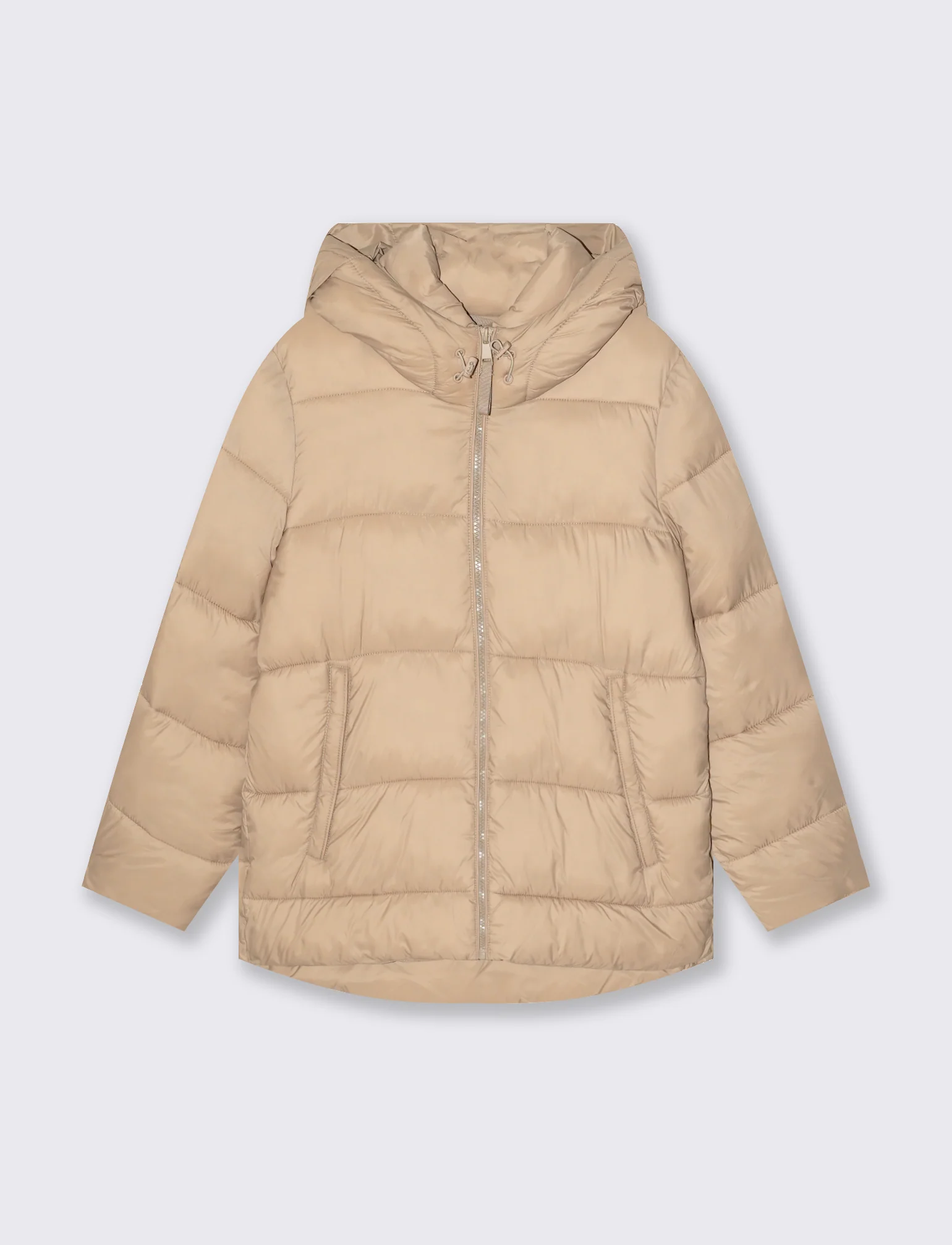 GIUBOTTO INBOTTITO CON CAPPUCCIO - Beige
