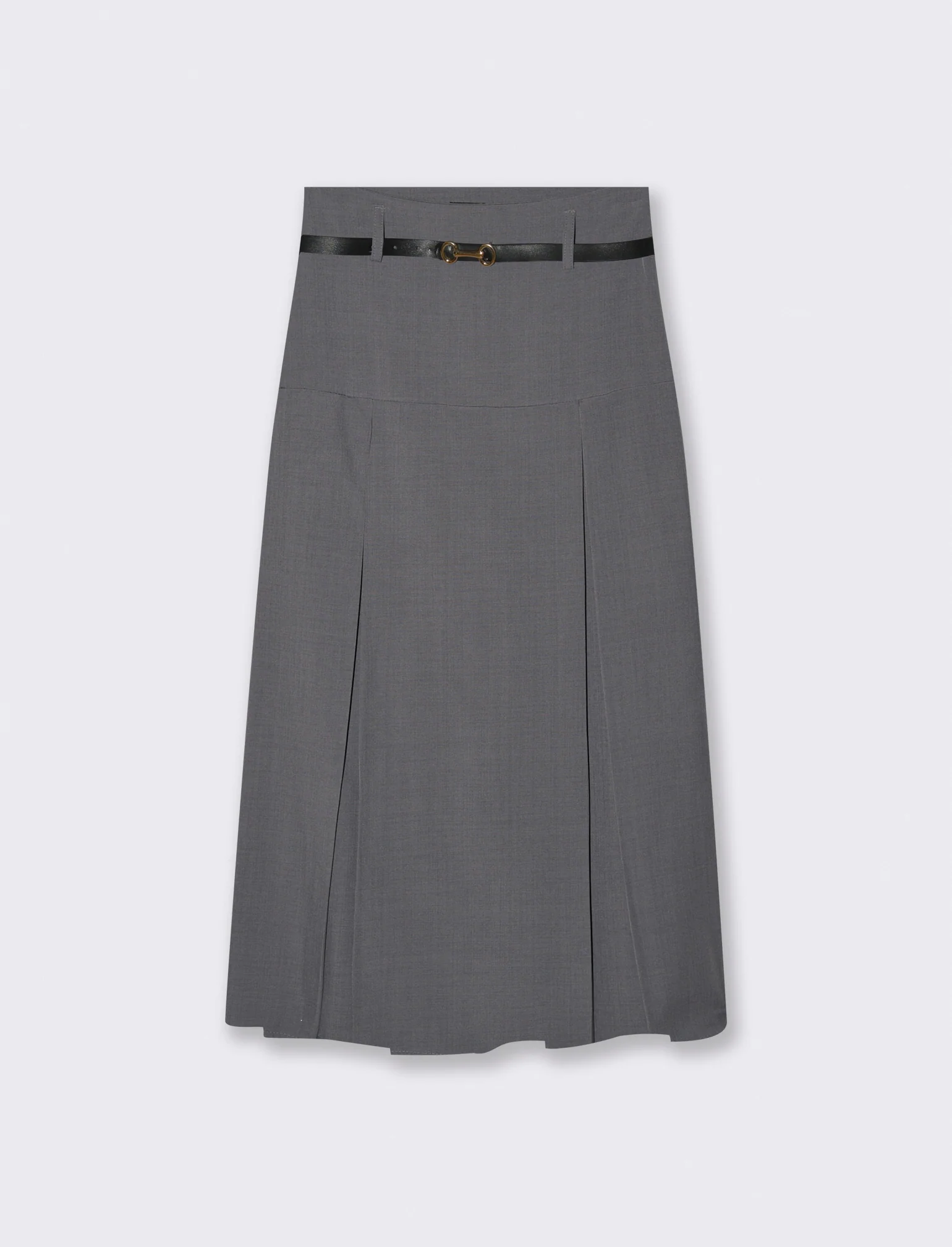 GONNA CON CINTURA - Grigio