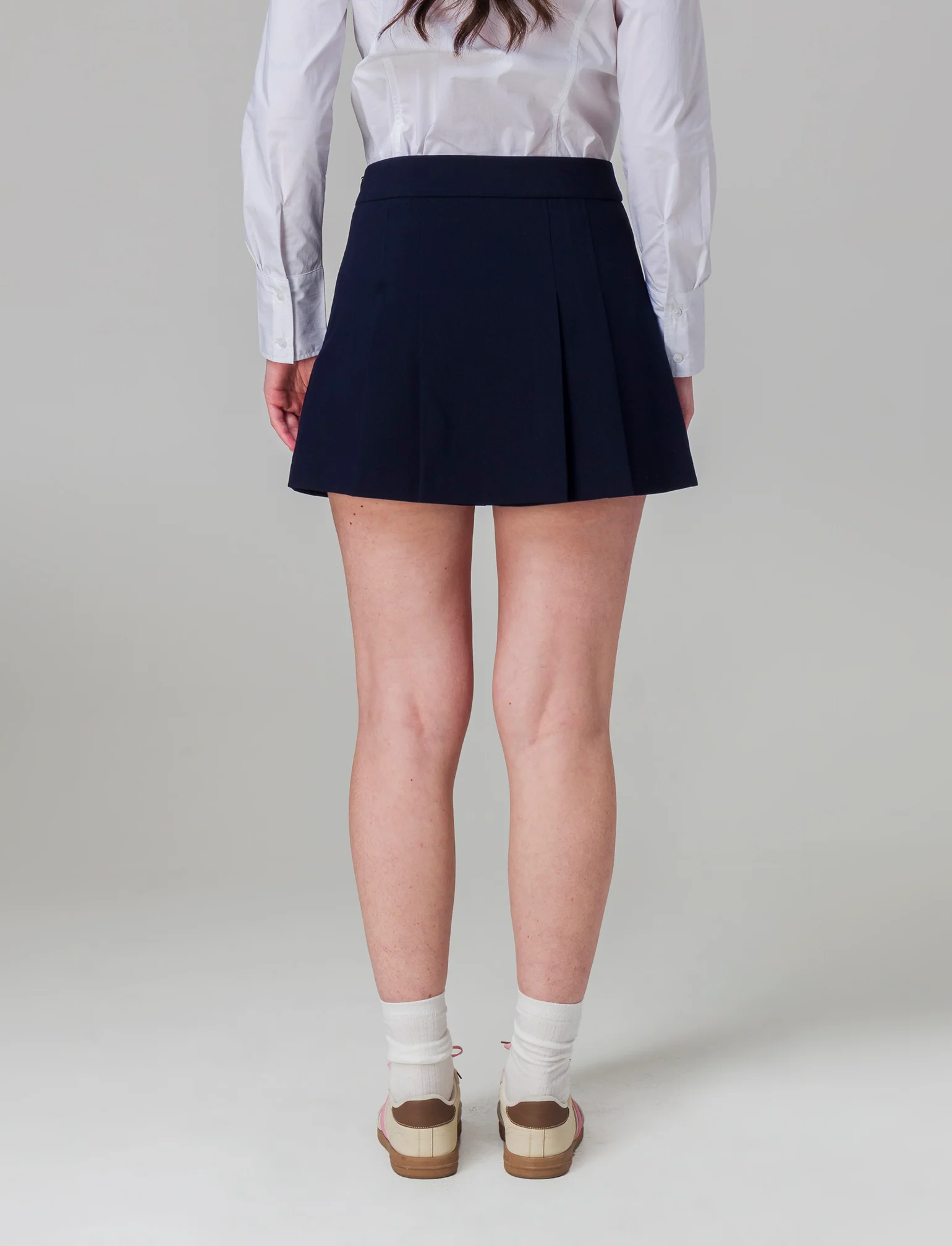 Gonna con pantaloncino da donna - Blu - Image 2
