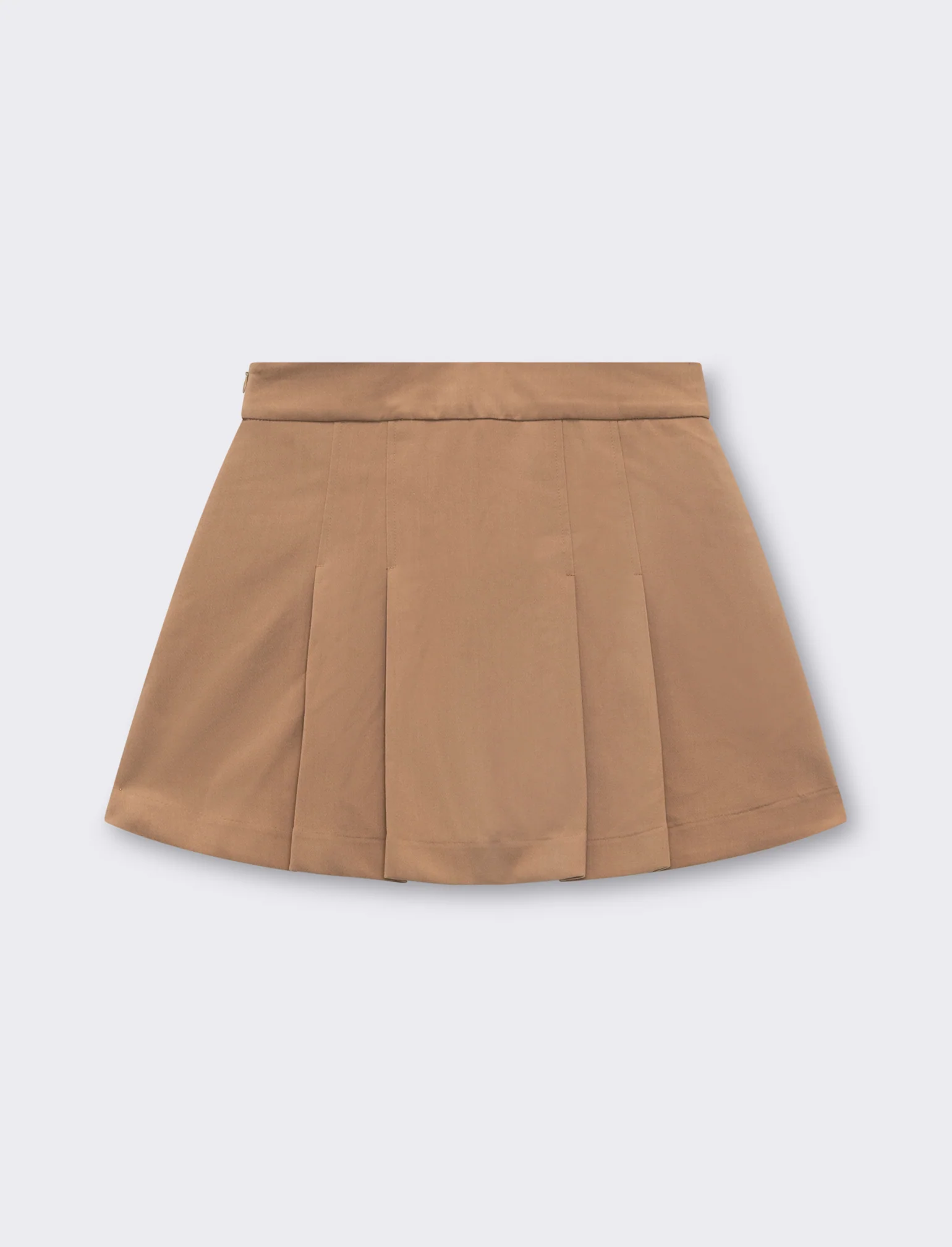 Gonna con pantaloncino da donna - Cammello - Image 2