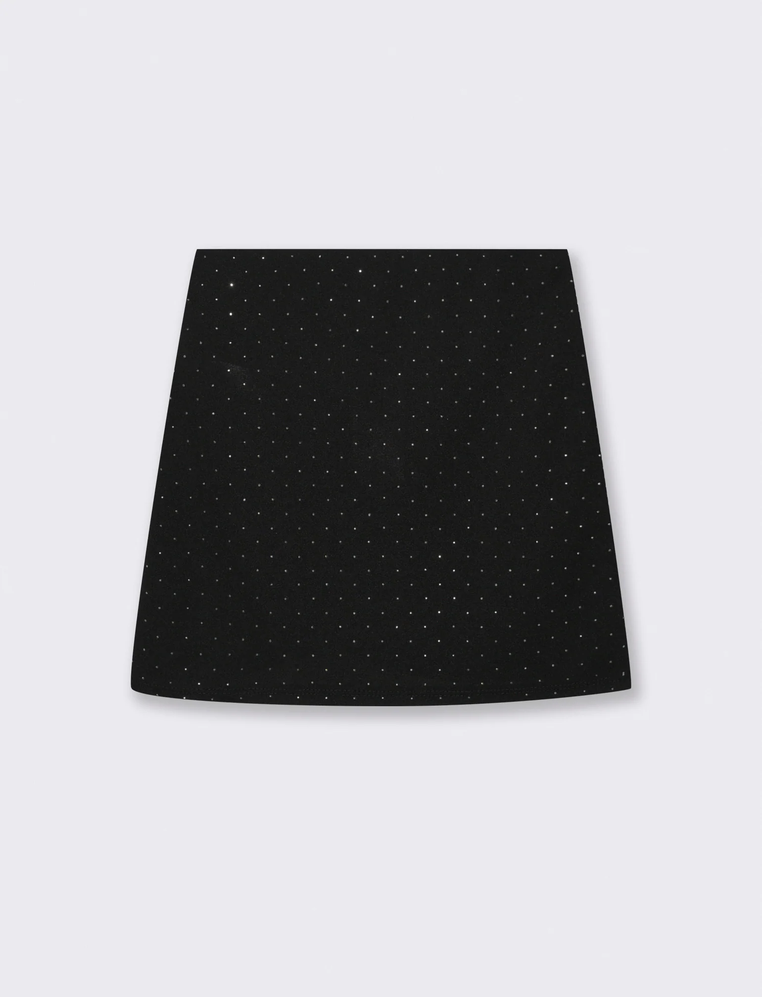 Gonna con pieghe e strass - Nero - Image 2