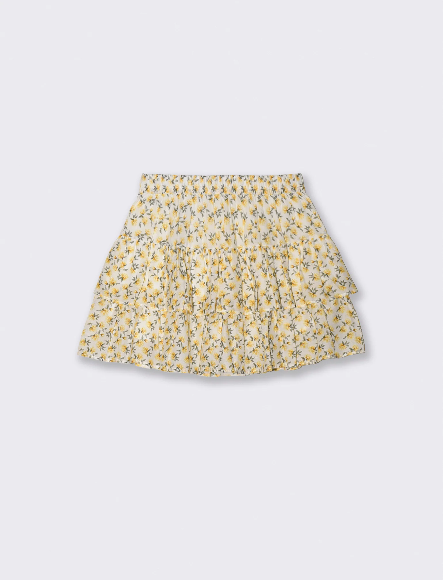 Gonna corta a balze in cotone con pantaloncino interno - var 1 - Image 2