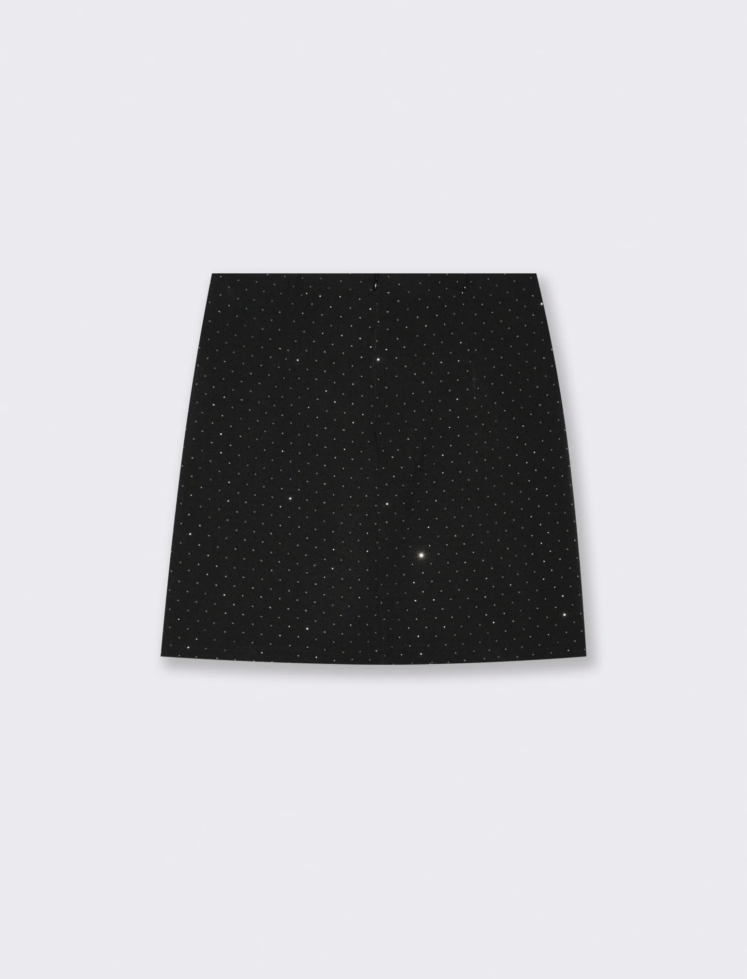 Gonna corta con strass - Nero - Image 2