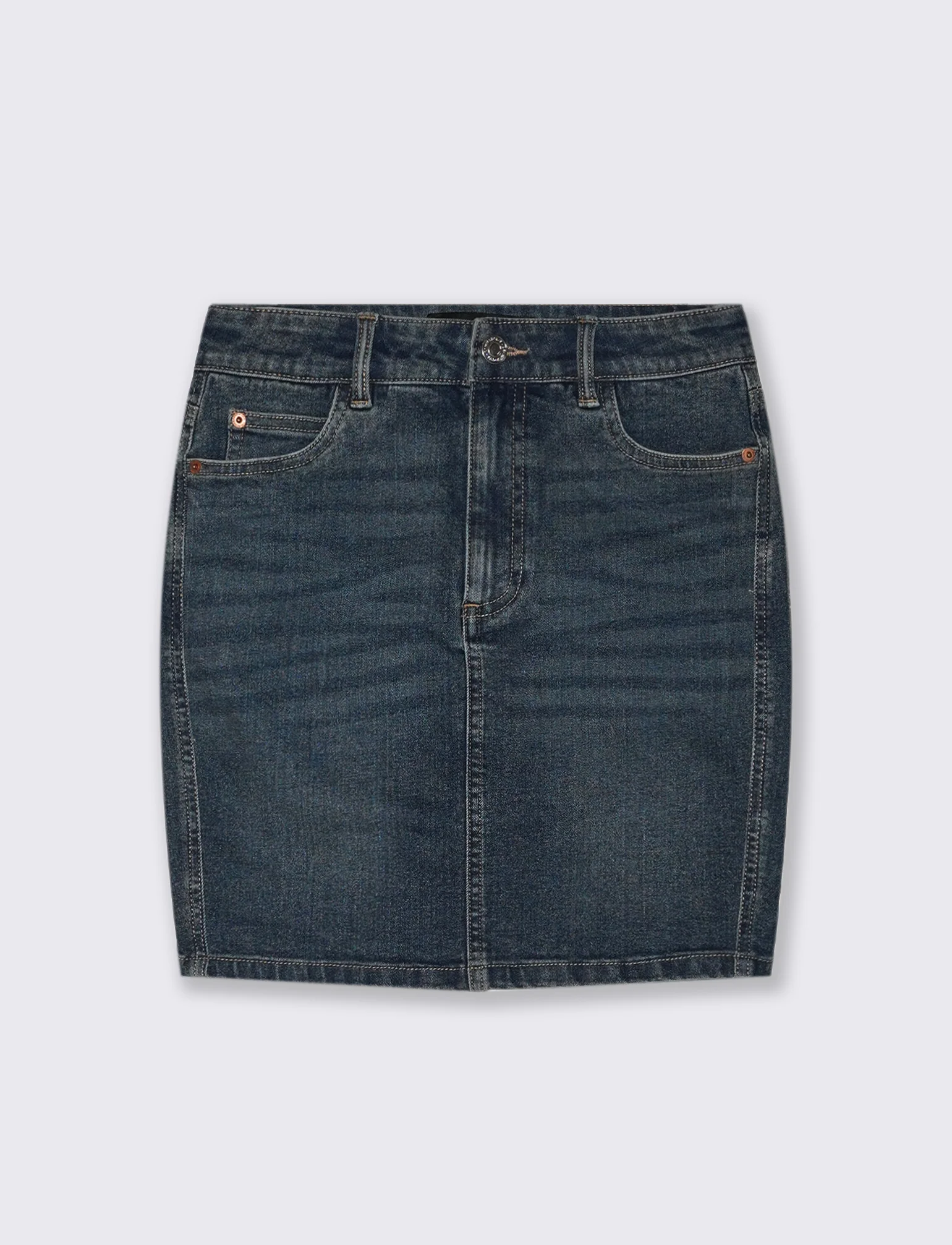 GONNA CORTA IN DENIM - Denim