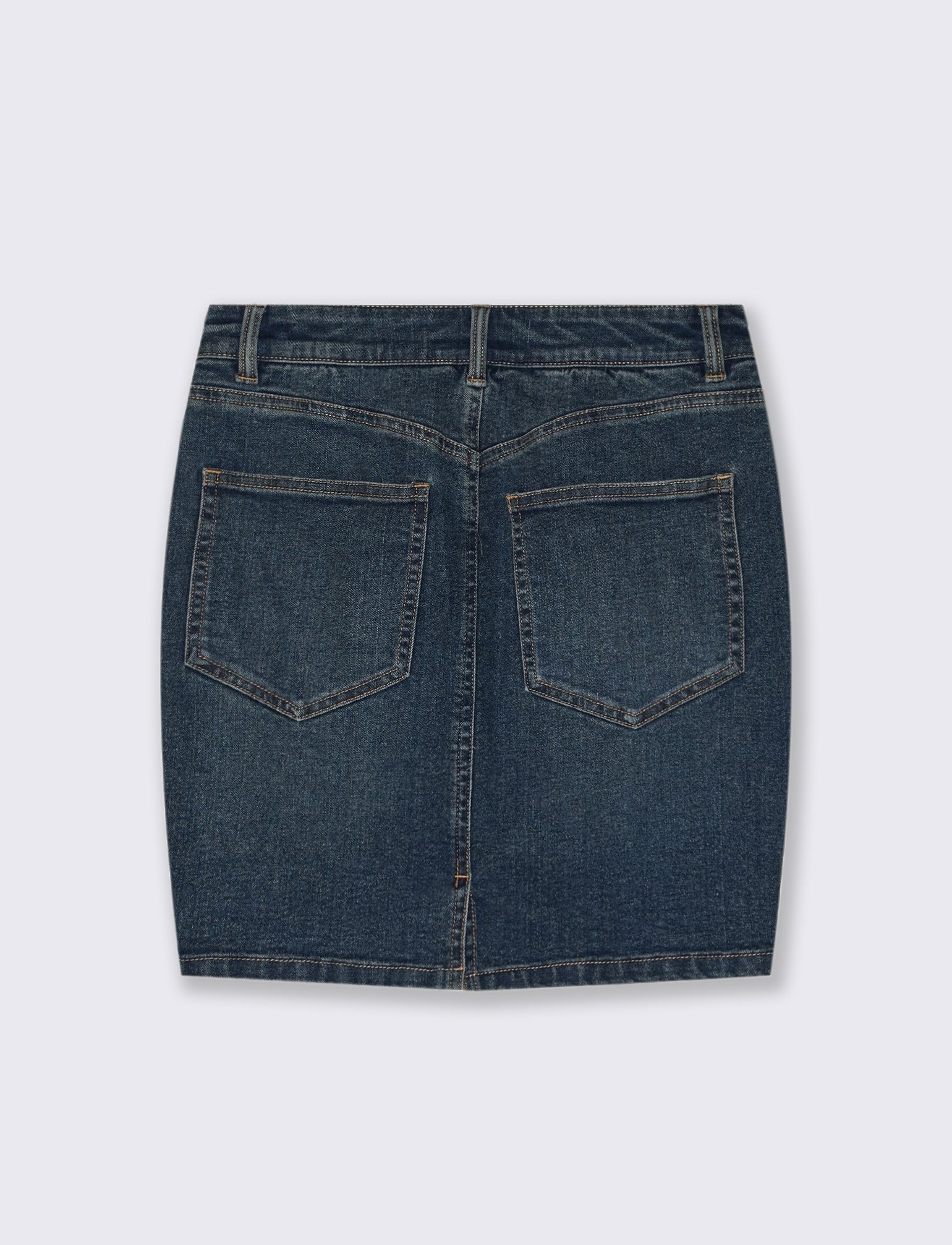 GONNA CORTA IN DENIM - Denim - Image 4